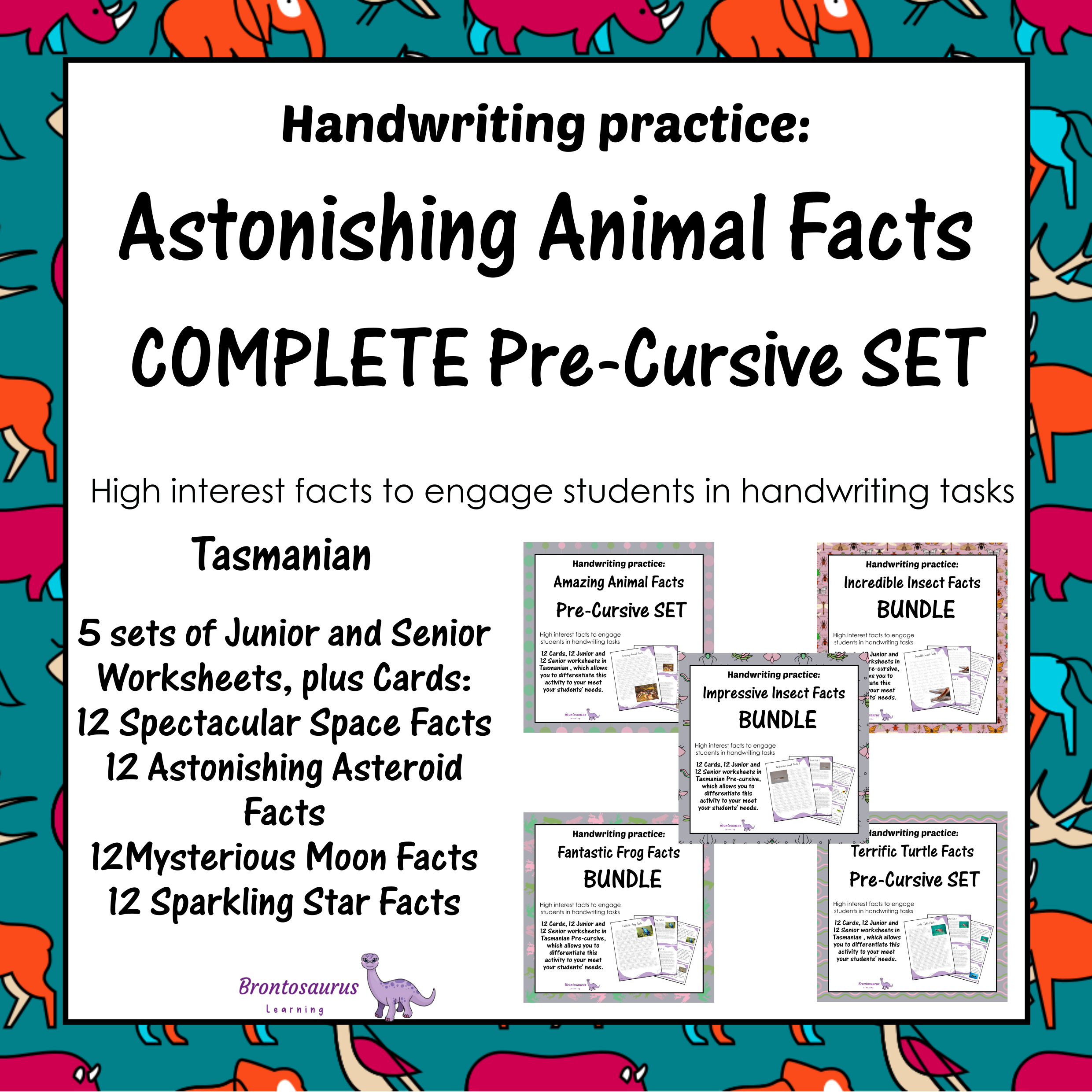Animals Pre-cursive Set cover image