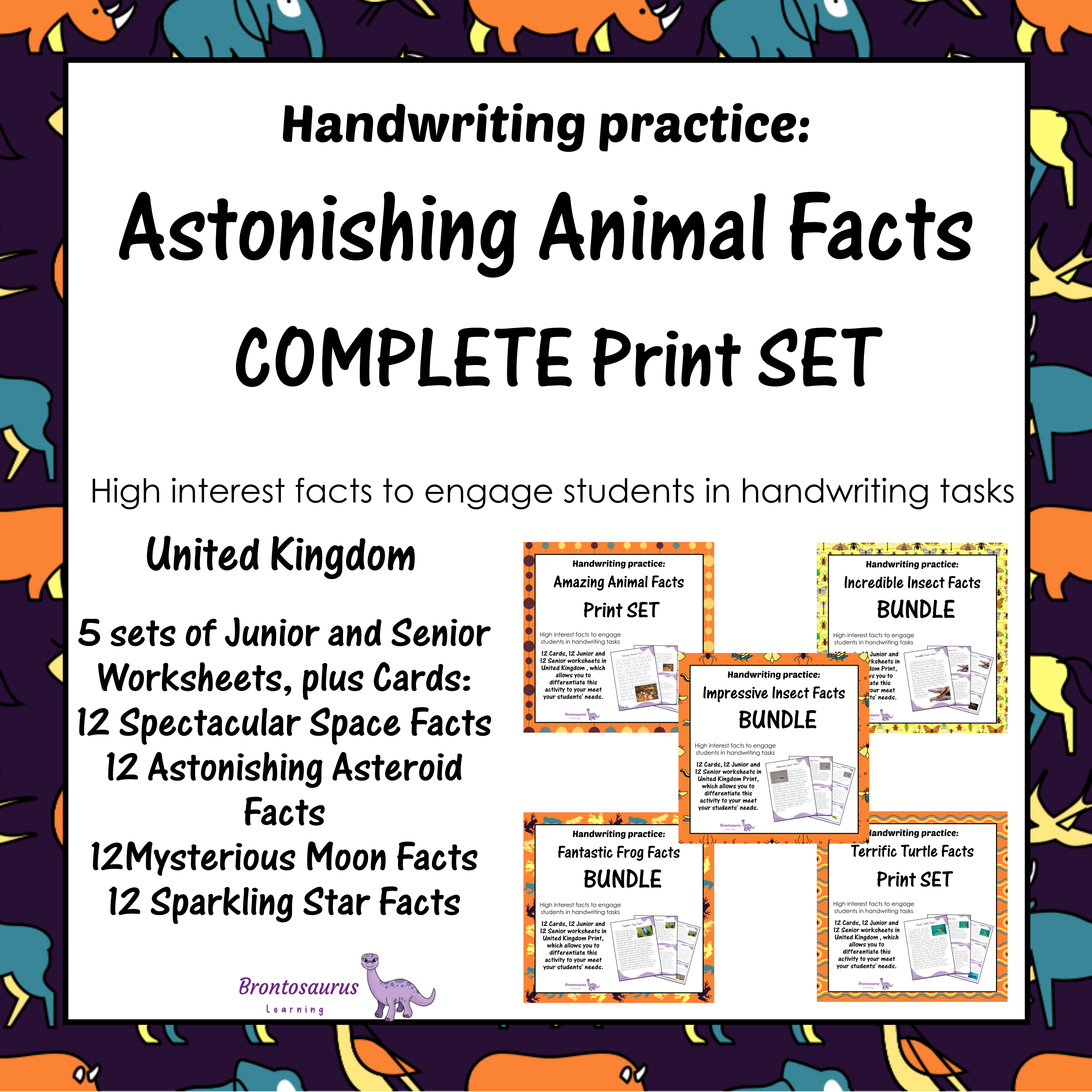 United Kingdom Animals 2 Animals Print Set cover image