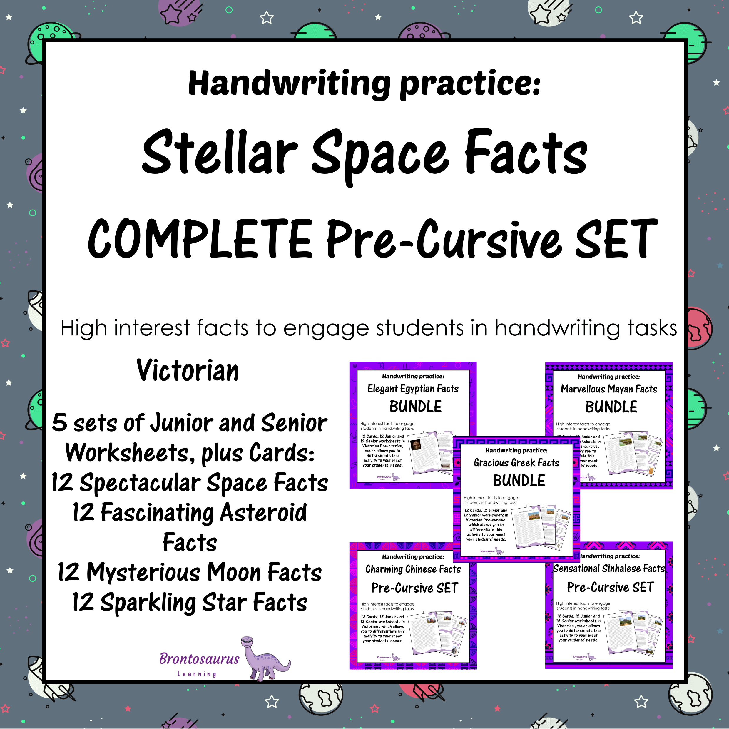 Victoria Space 3 Ancient Civilisations Pre-cursive Set - WA cover image