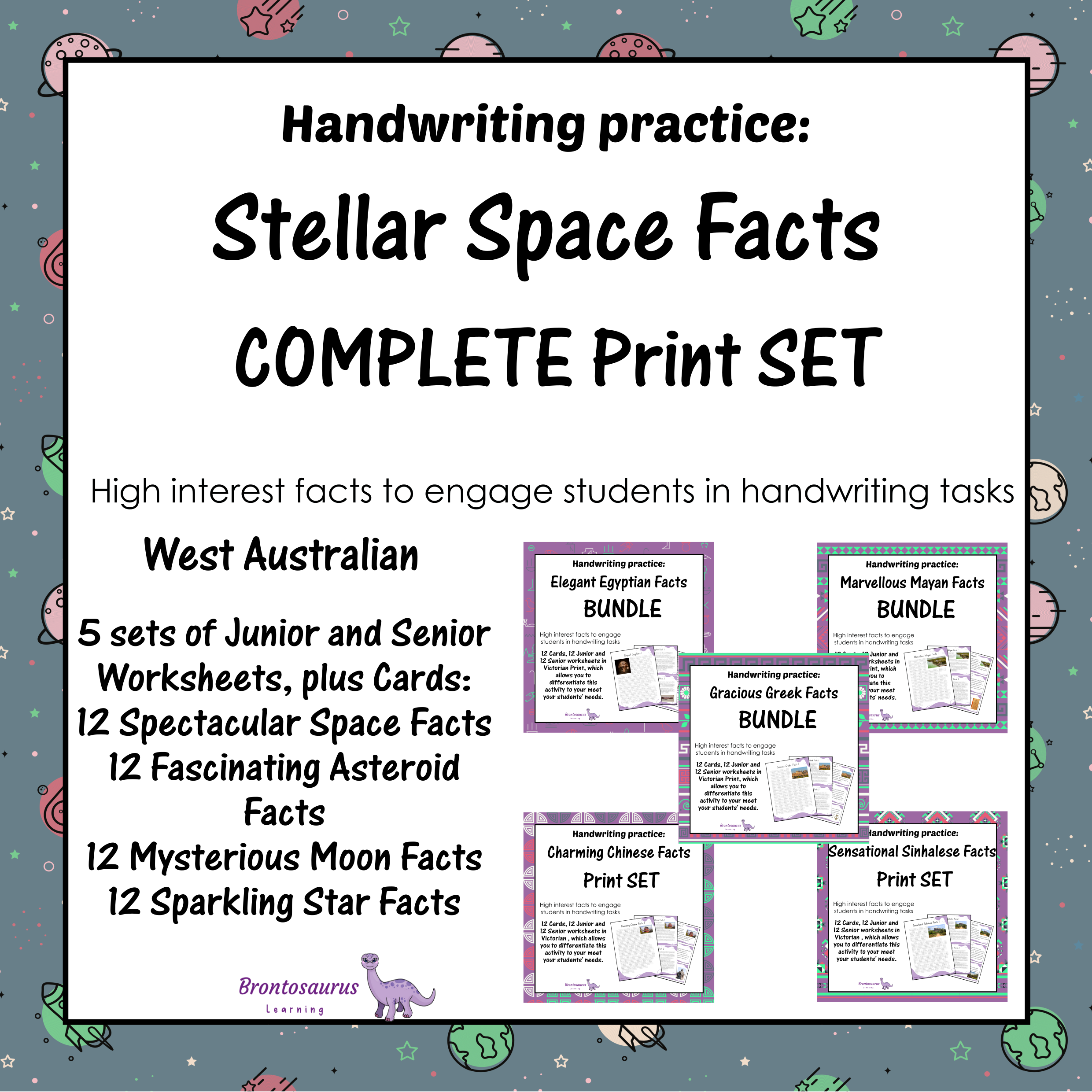 Western Australia Space 2 Ancient Civilisations Print Set - WA cover image
