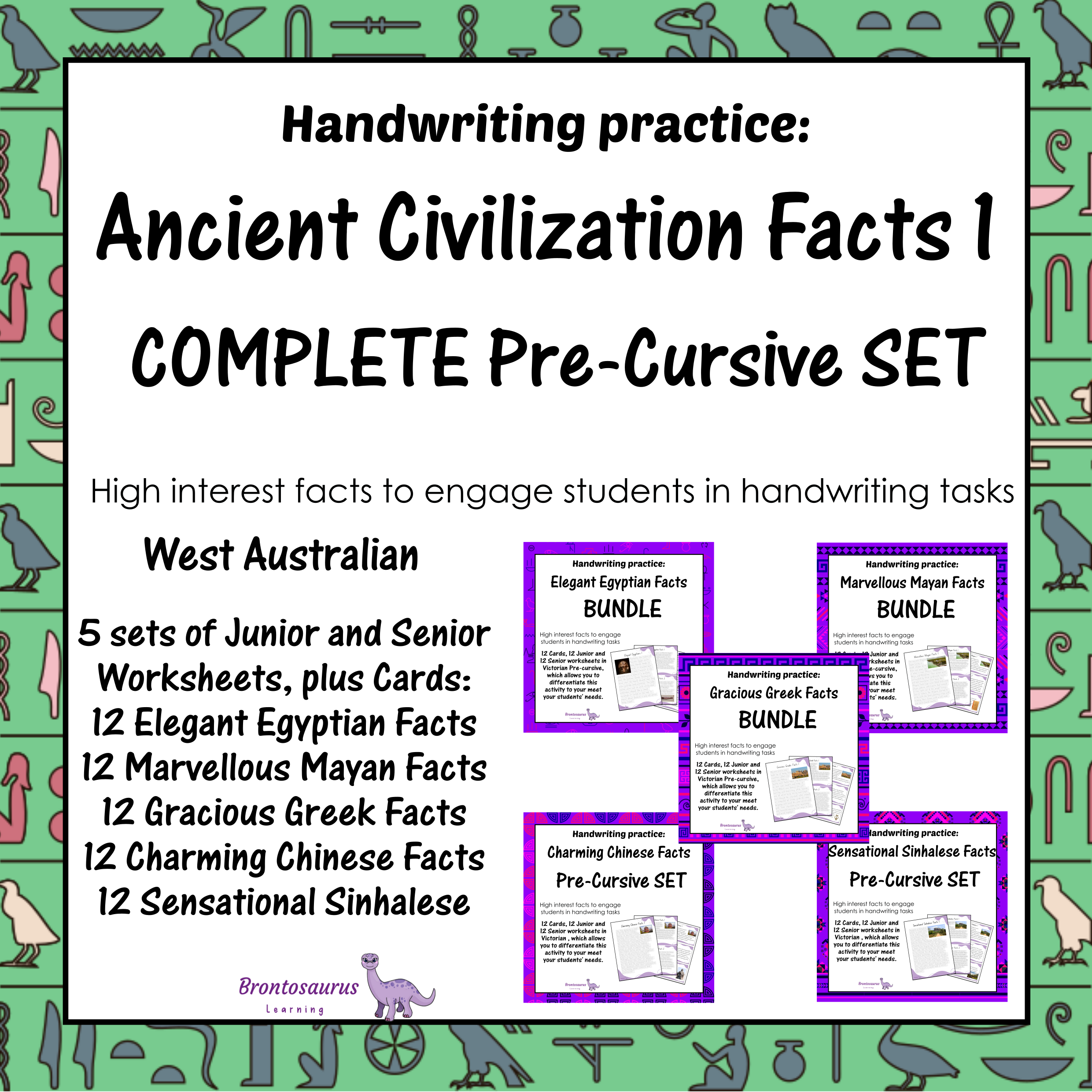 Ancient Civilisations Pre-cursive Set - WA cover image