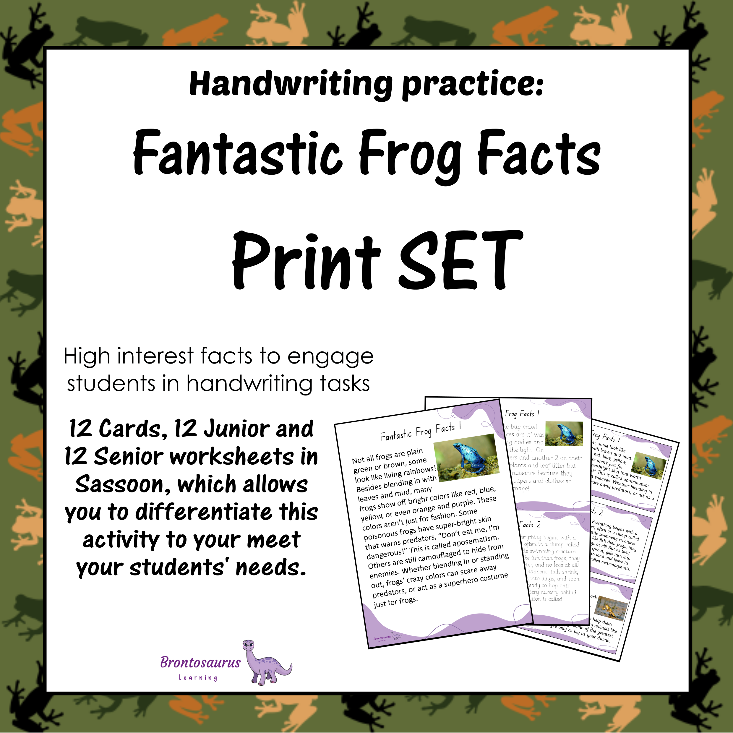 Frogs Print Set cover image