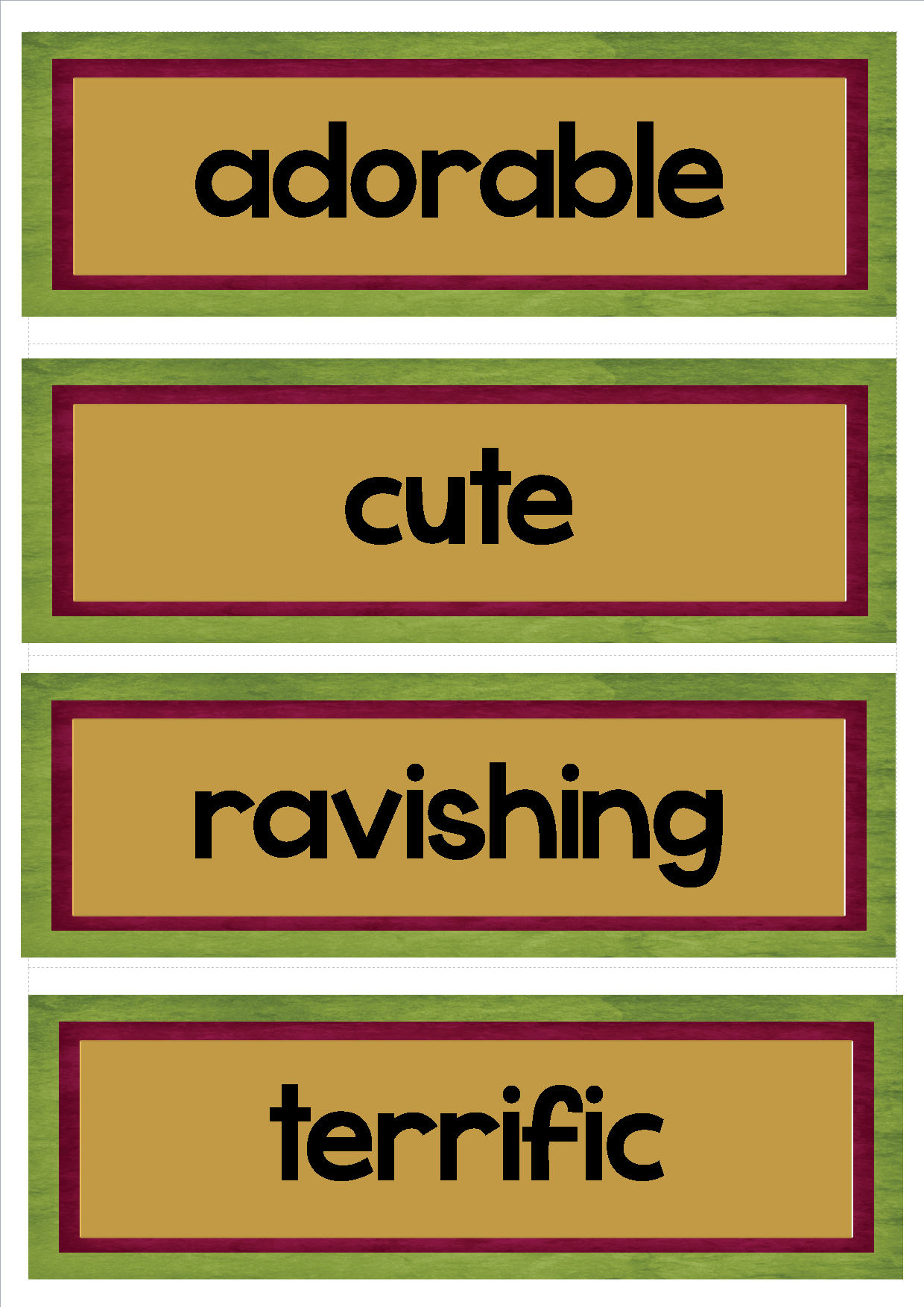 Additional resource page preview for Awesome Adjectives Bulletin Board