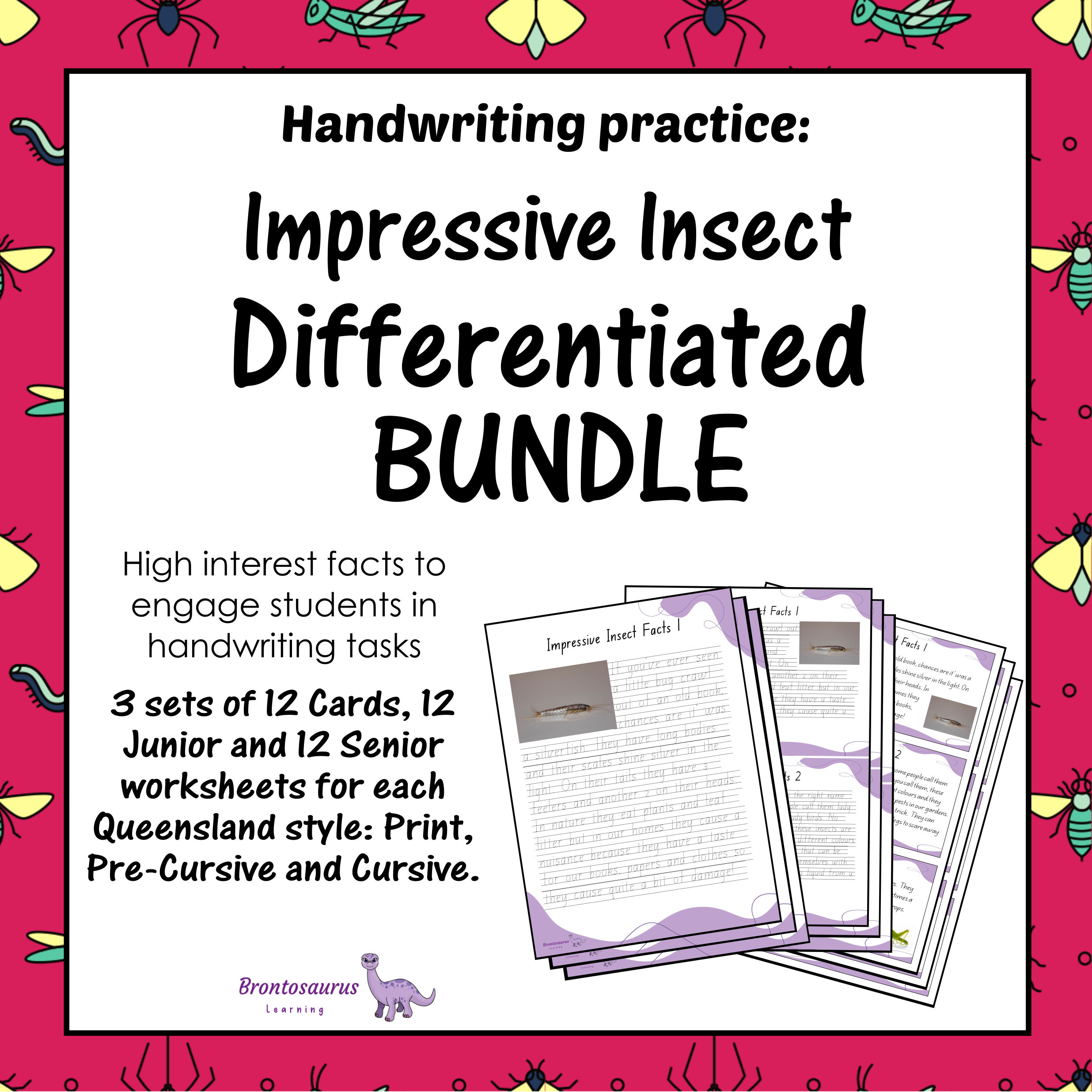 Queensland Animals 16 INSECTS2 Differentiated Bundle cover image