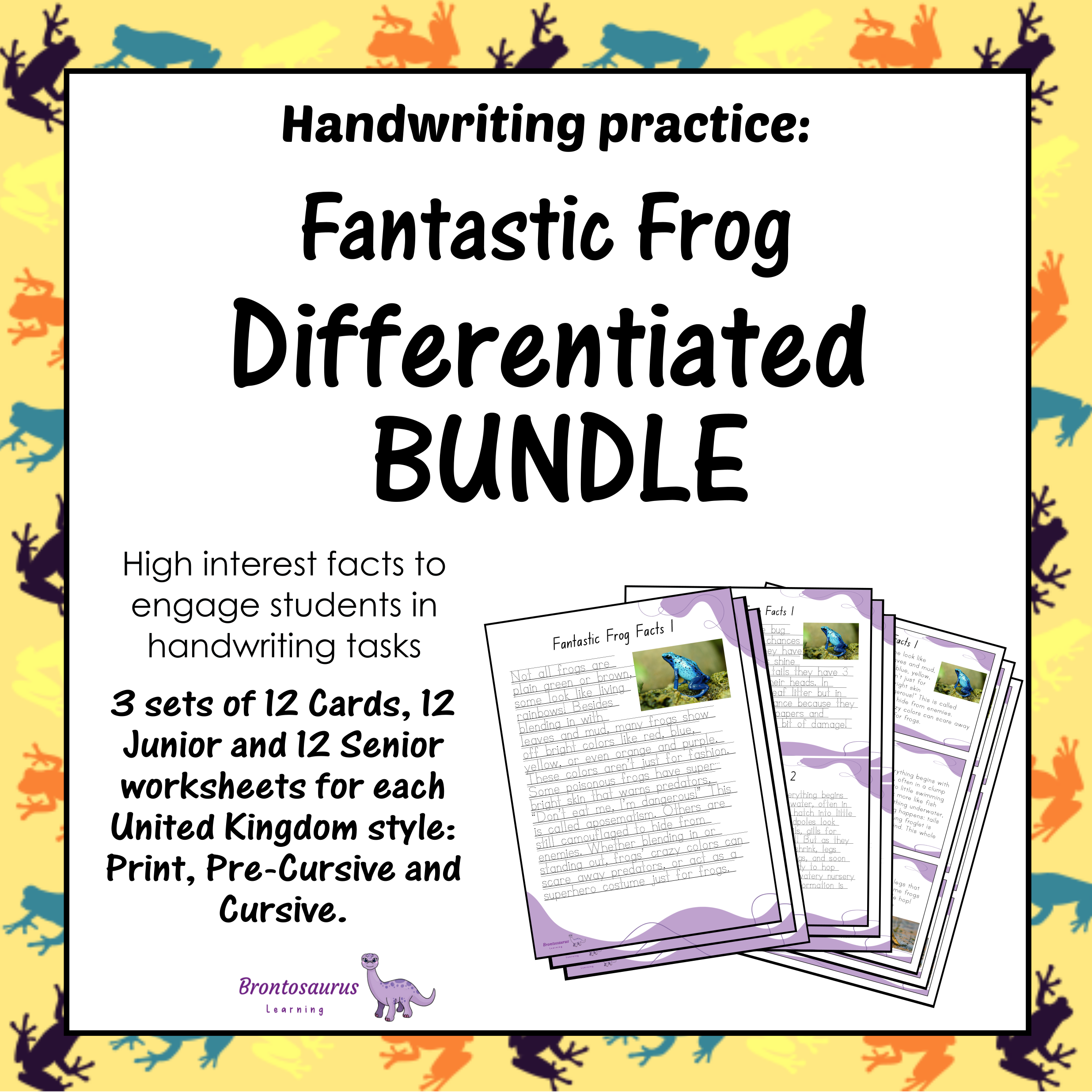 United Kingdom Animals 21 Frogs Differentiated Bundle cover image