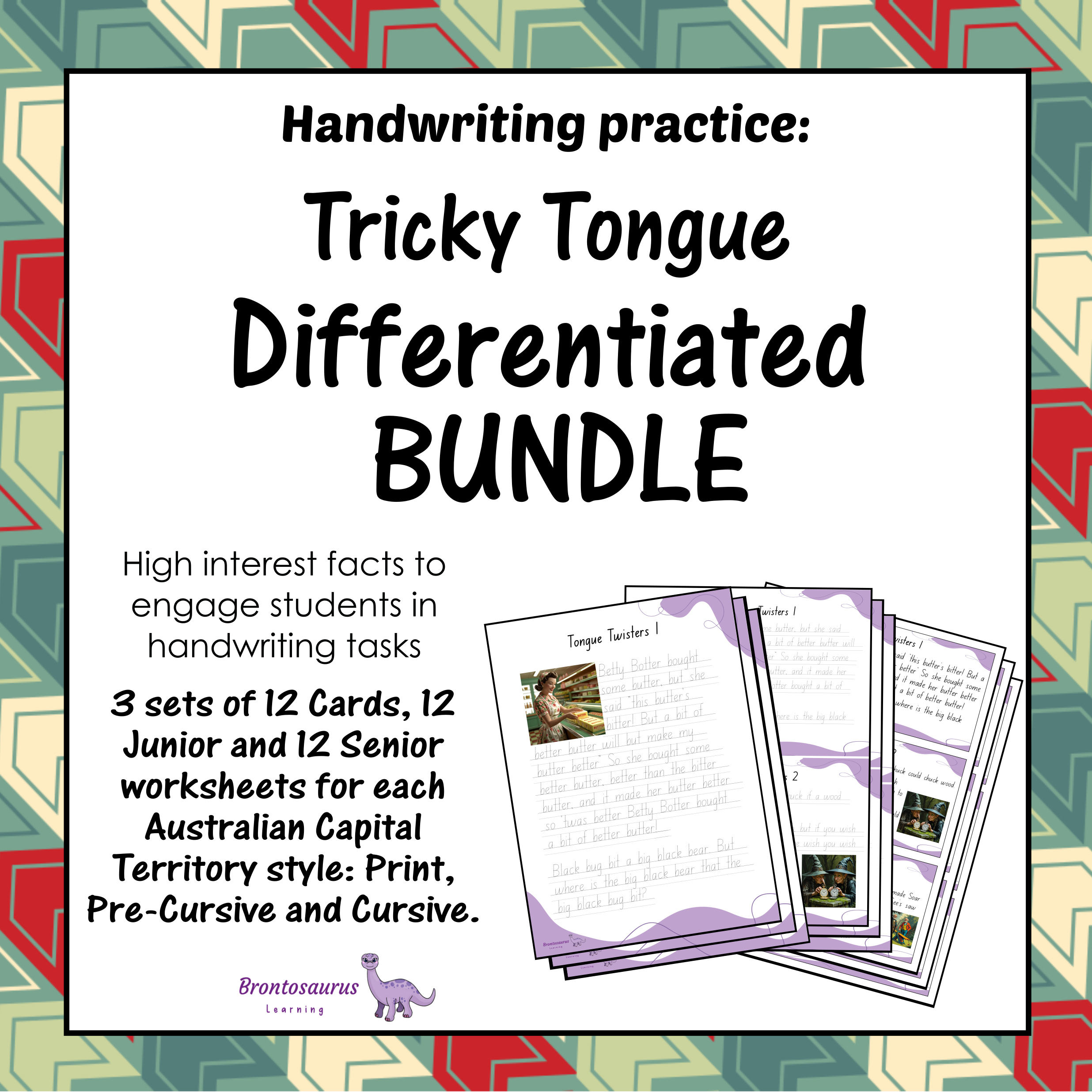 Tricky Tongue Twisters Differentiated Bundle cover image