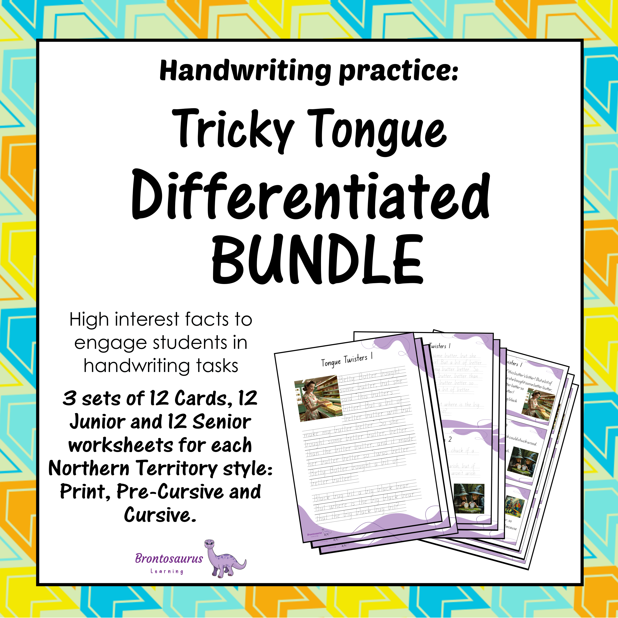 Tricky Tongue Twisters Differentiated Bundle cover image