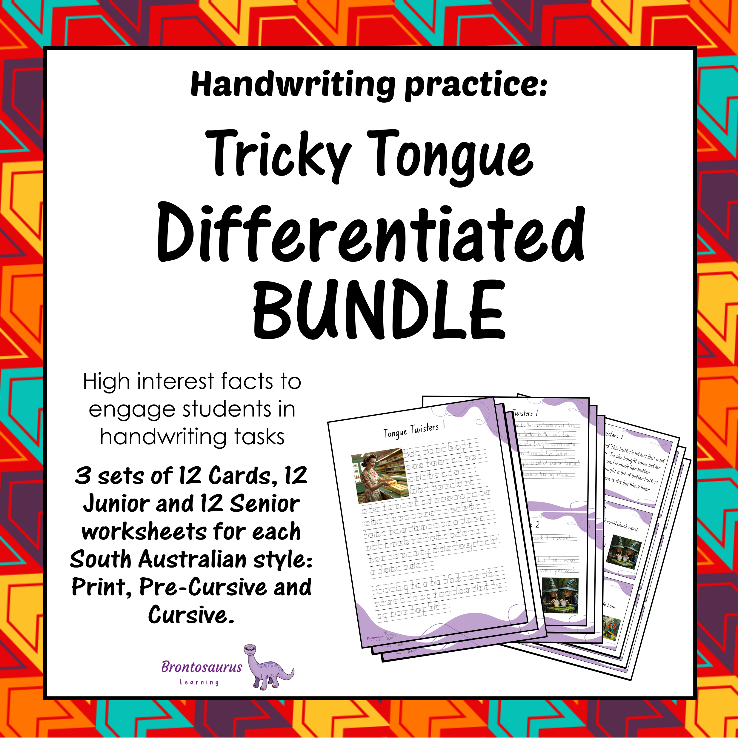 Tricky Tongue Twisters Differentiated Bundle cover image