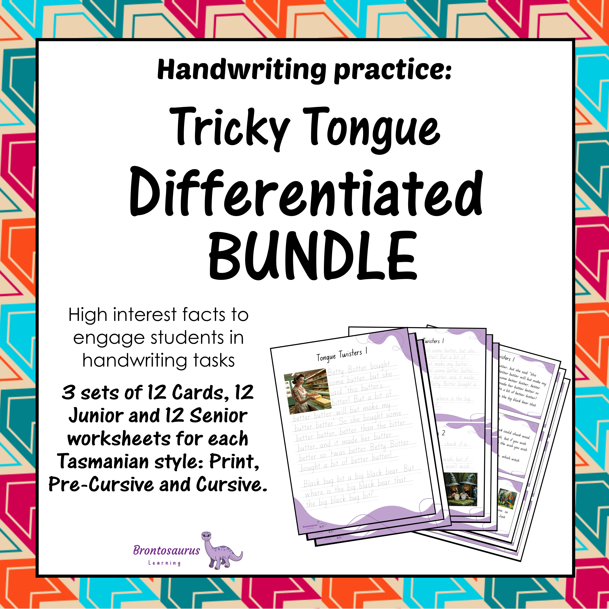 Tricky Tongue Twisters Differentiated Bundle cover image