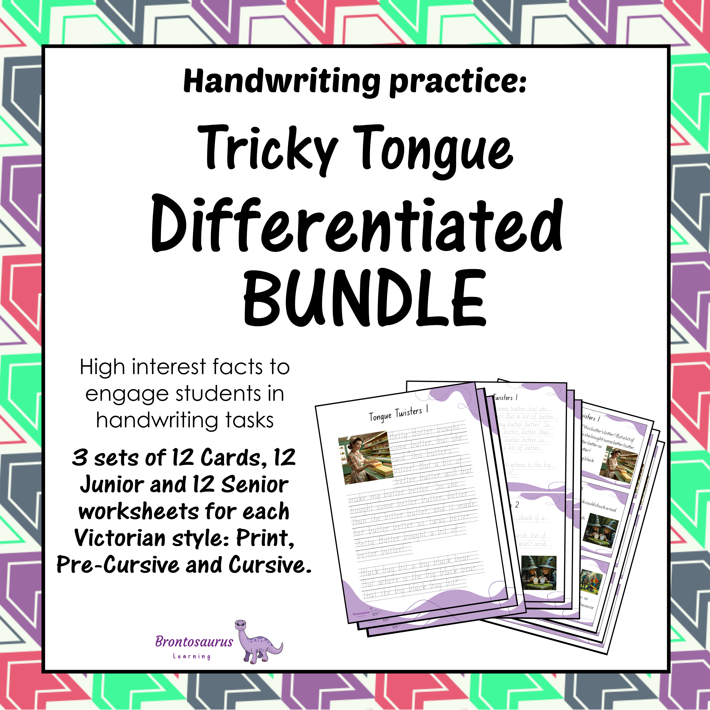 Tricky Tongue Twisters Differentiated Bundle cover image