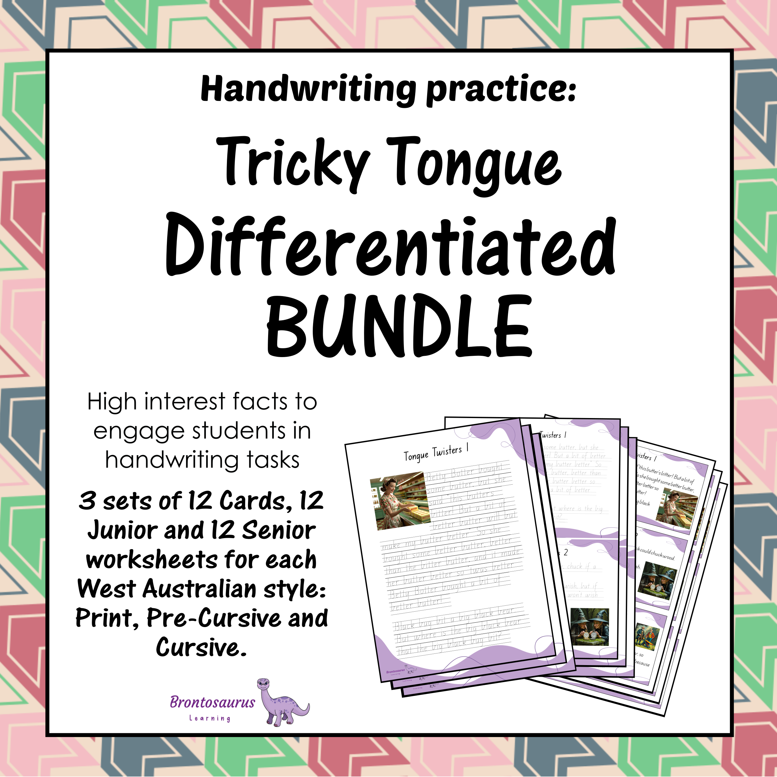 Tricky Tongue Twisters Differentiated Bundle cover image