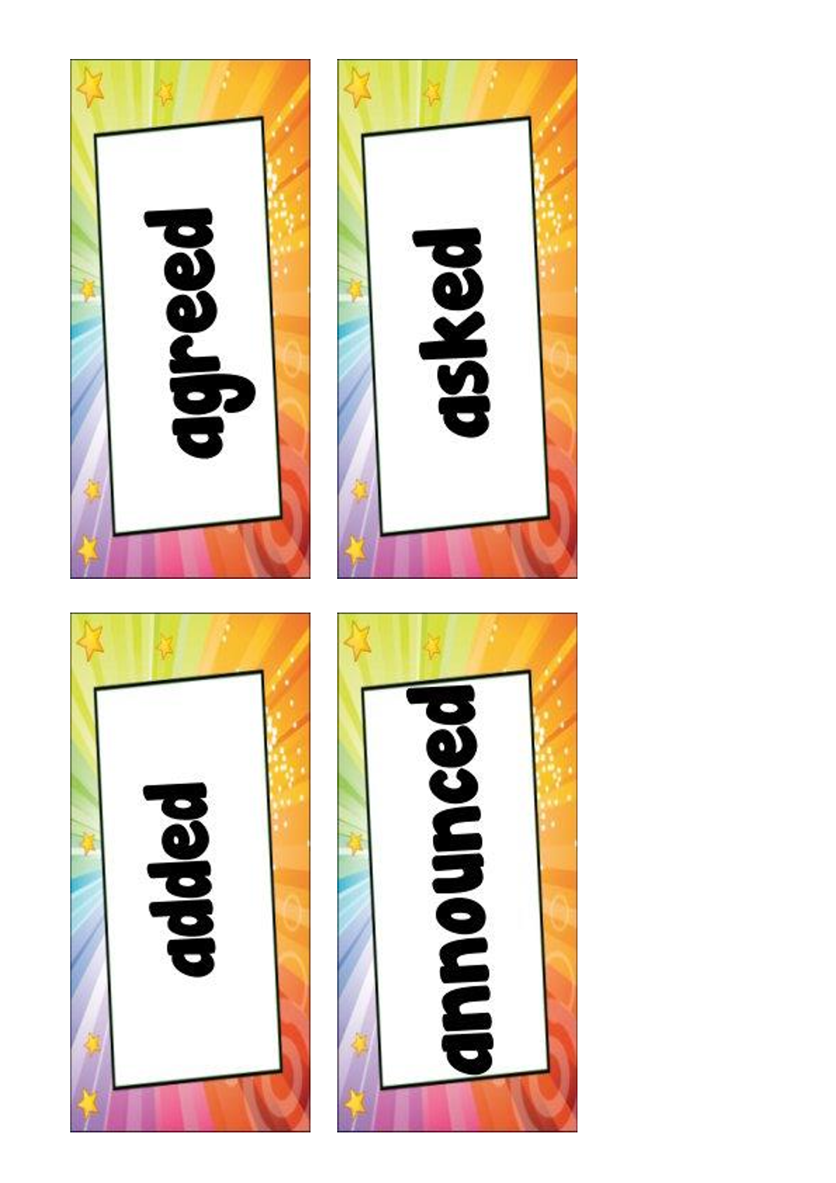 Student resource page preview for Instead of Said Bulletin Board
