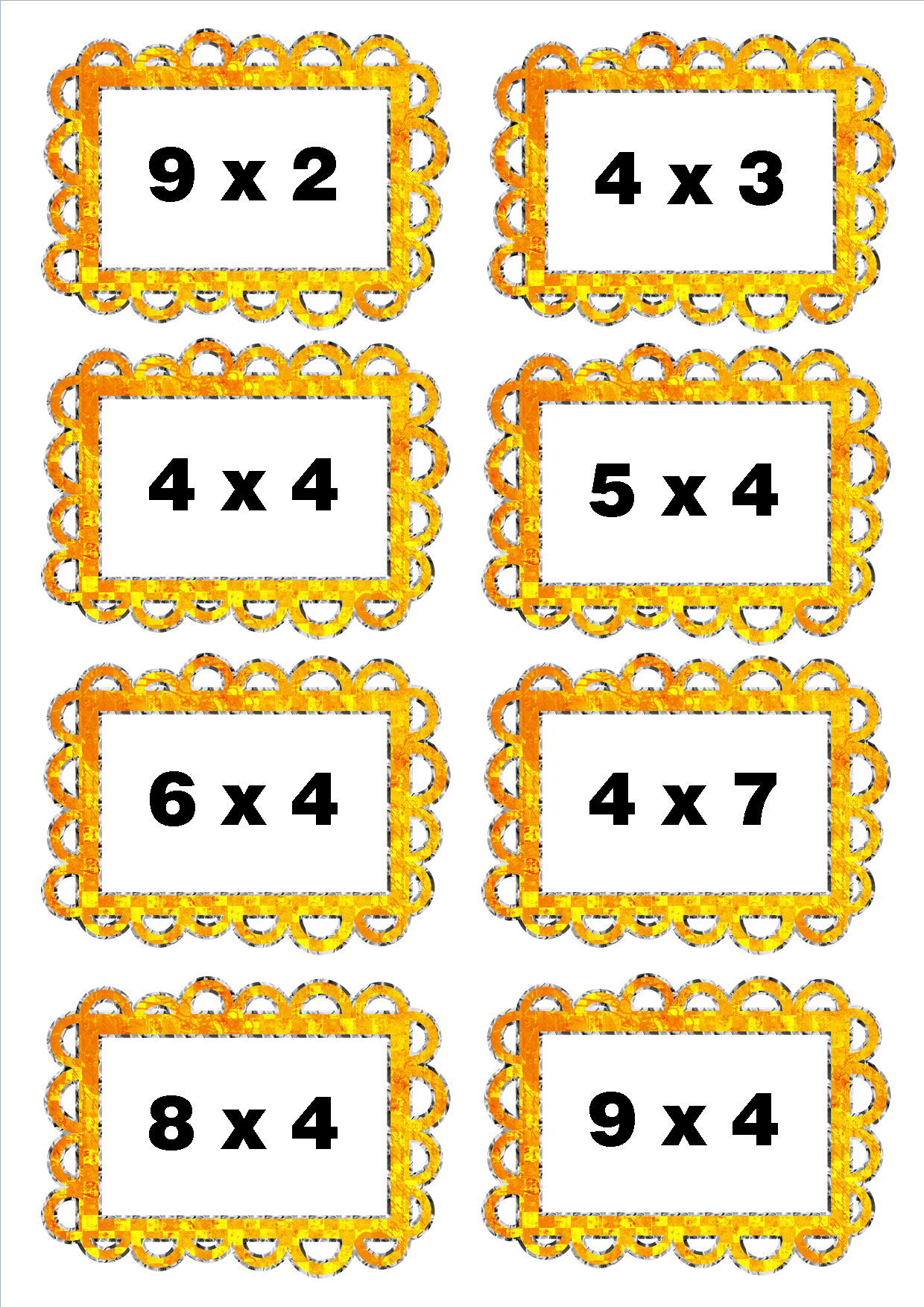 Math or Dare Game 2 Student resource page preview for Math or Dare Game