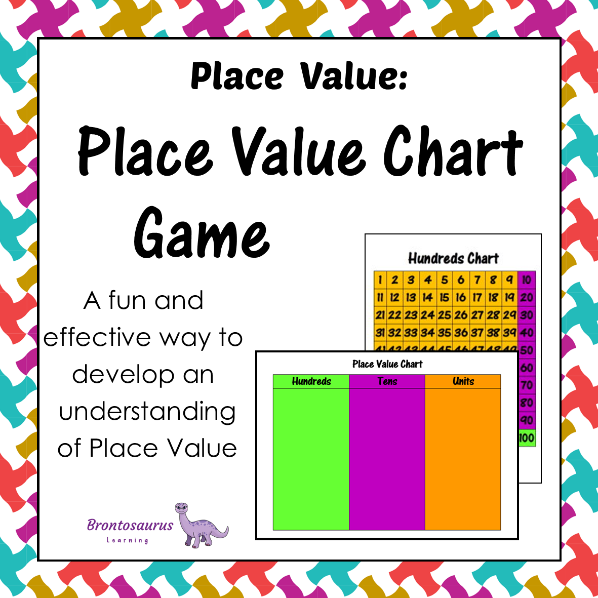 Number 3 Place Value Chart Game