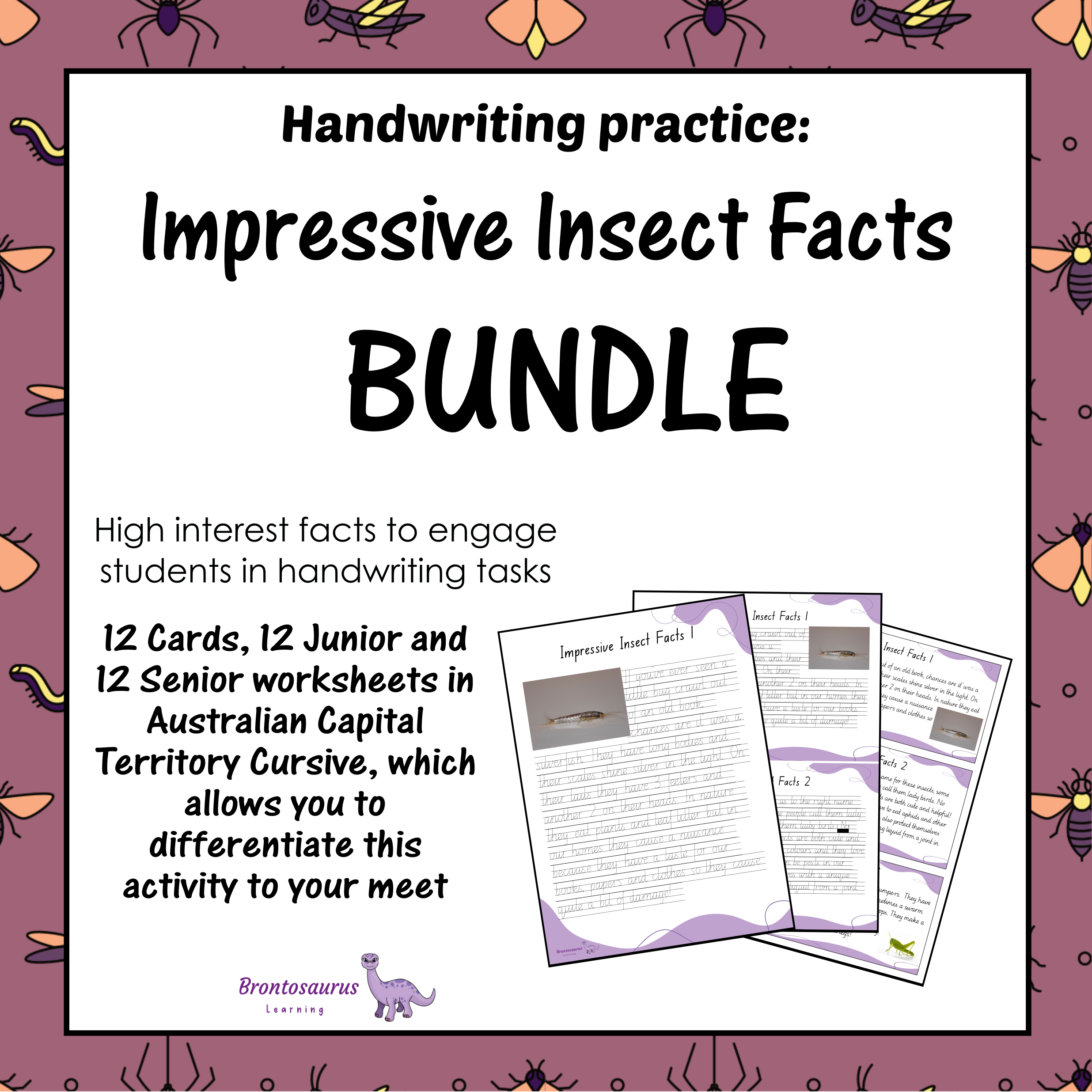 INSECTS2 Cursive Set cover image