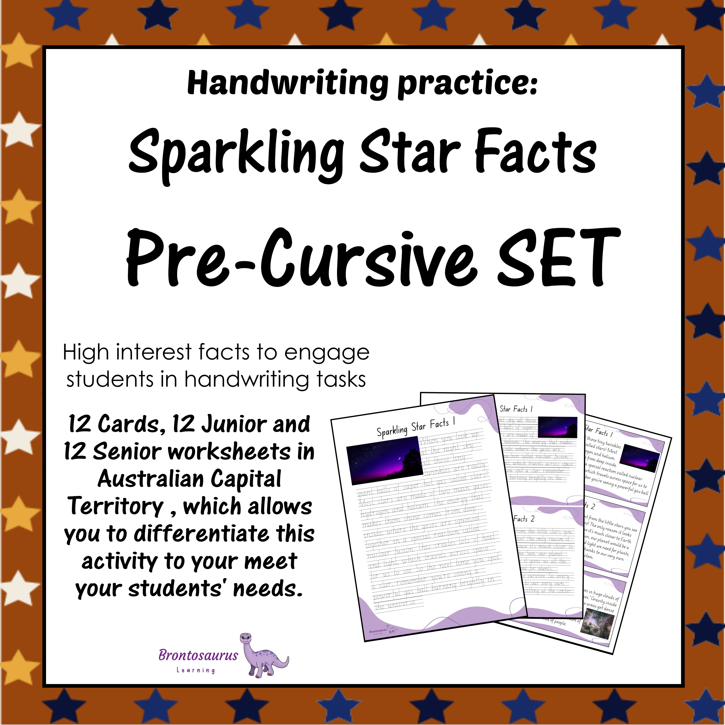 STARS Pre-cursive Set cover image