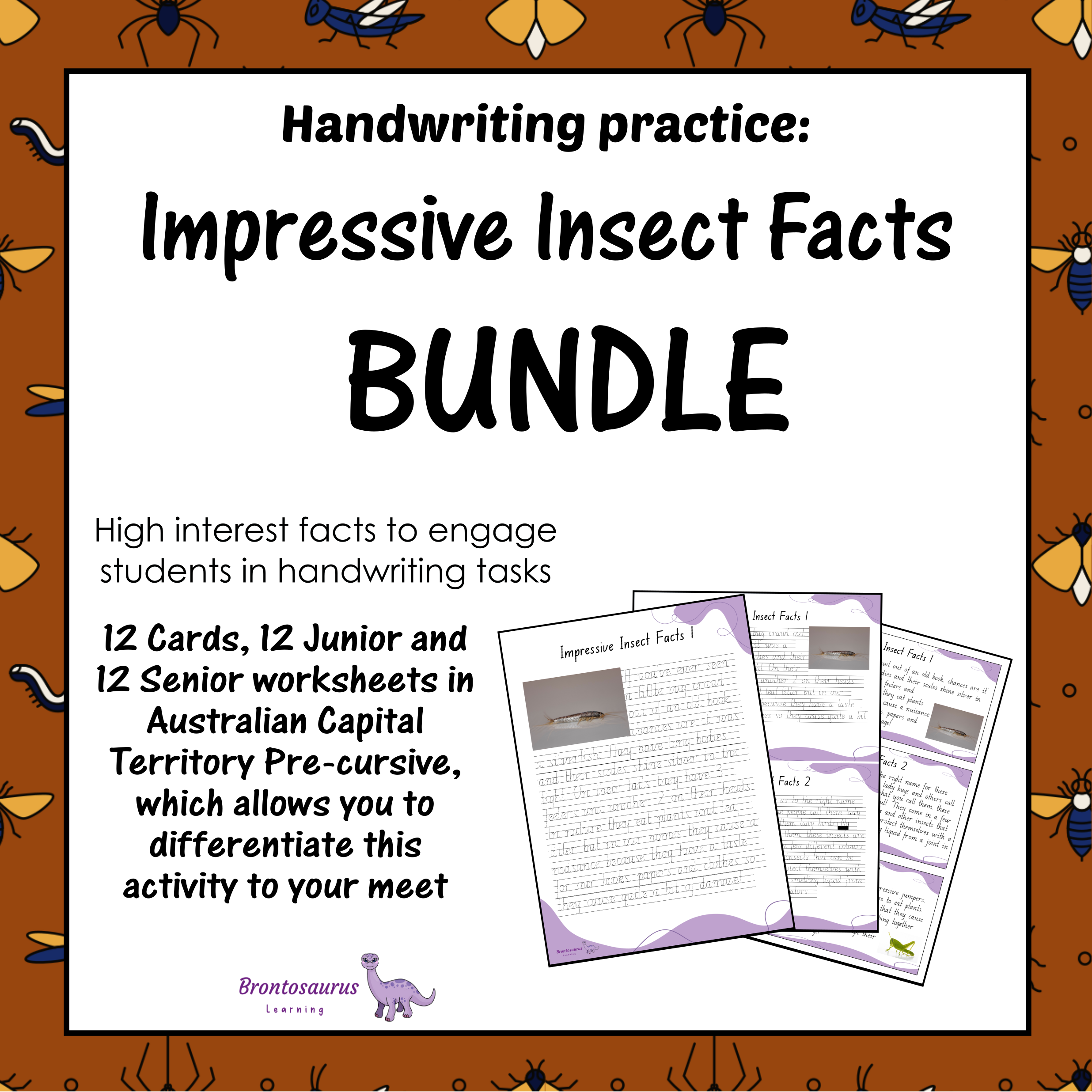 INSECTS2 Pre-cursive Set cover image