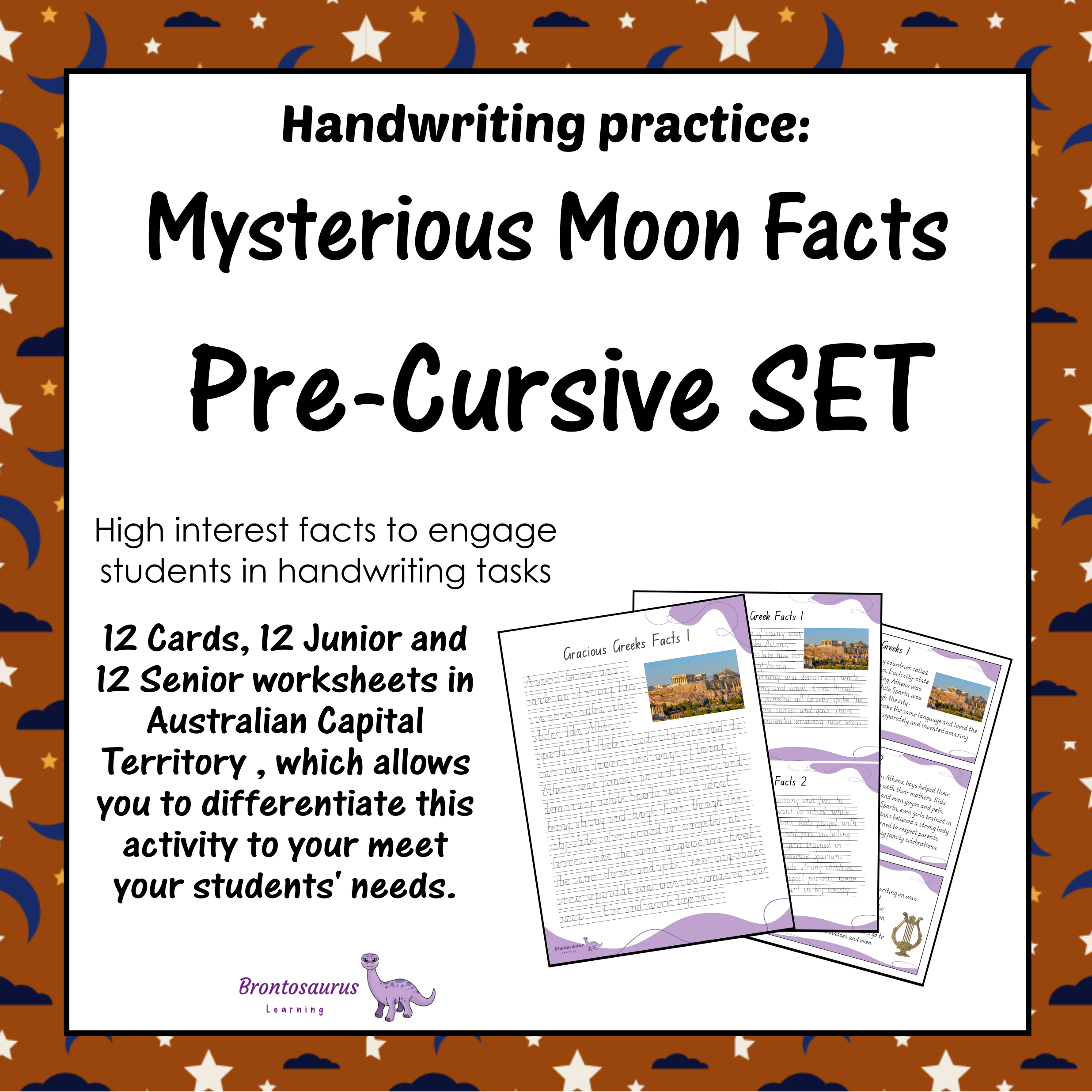MOON Pre-cursive Set cover image
