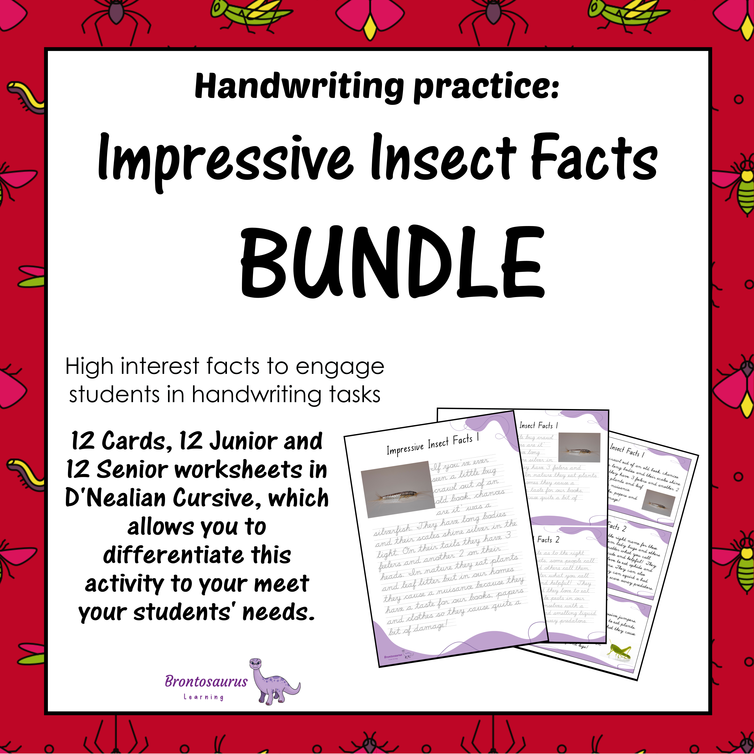 INSECTS2 Cursive Set cover image