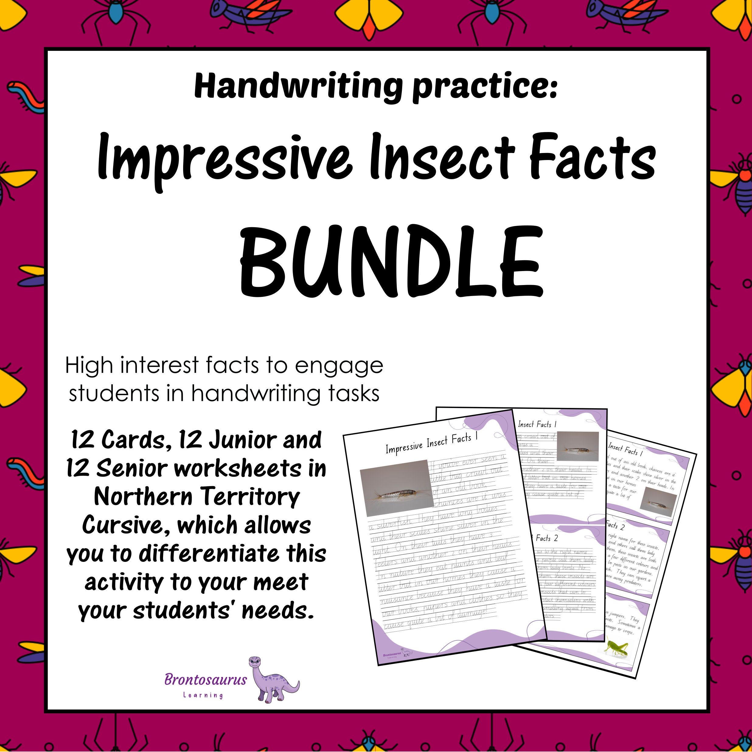 INSECTS2 Cursive Set cover image