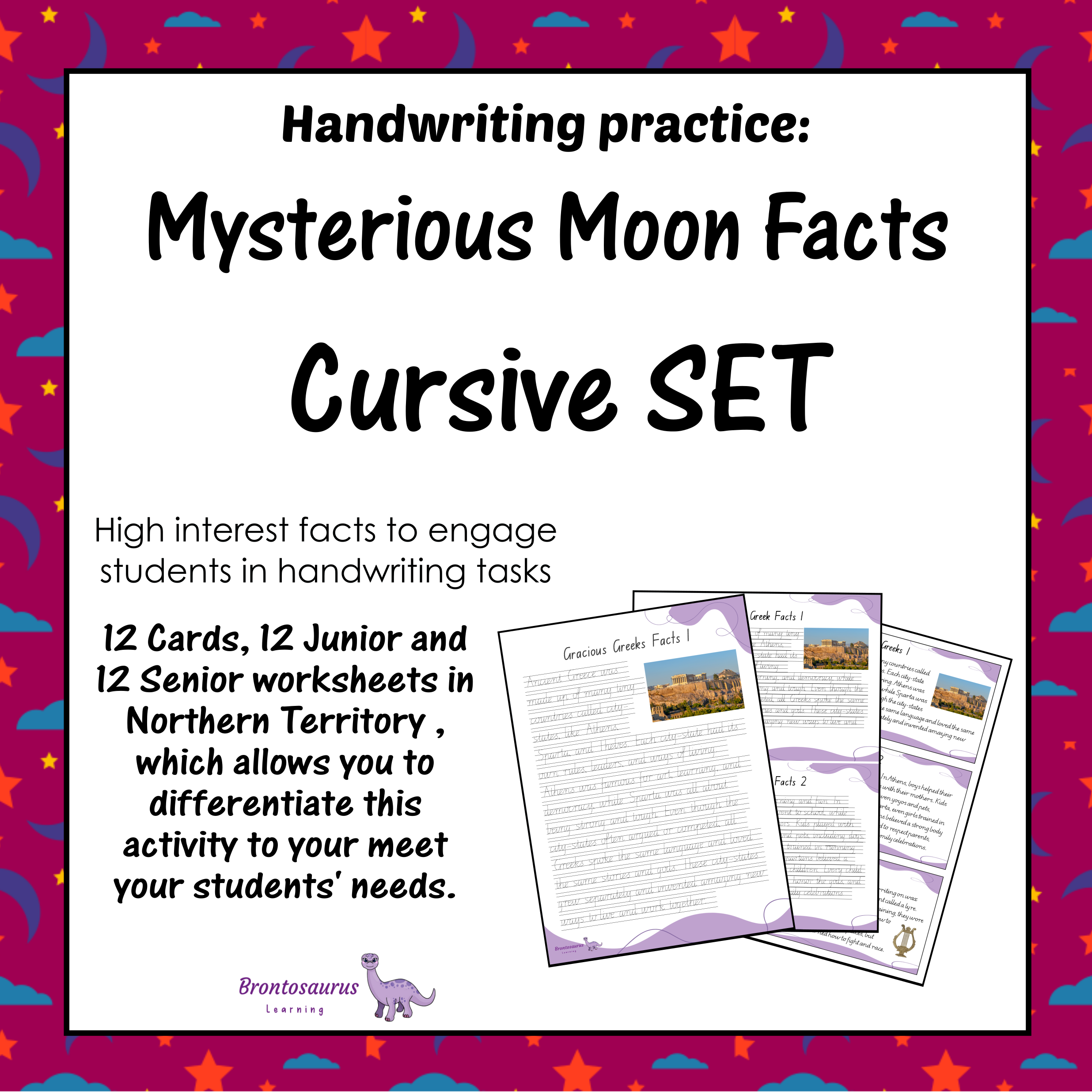 Northern Territory Space 19 MOON Cursive Set cover image