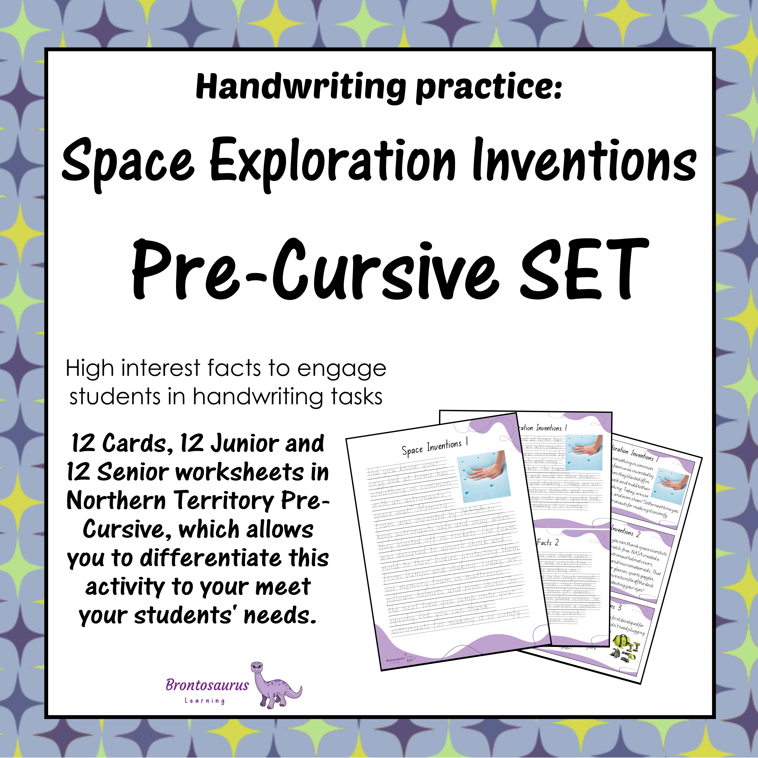 Northern Territory Space 28 INVENTIONS Pre-cursive Set cover image