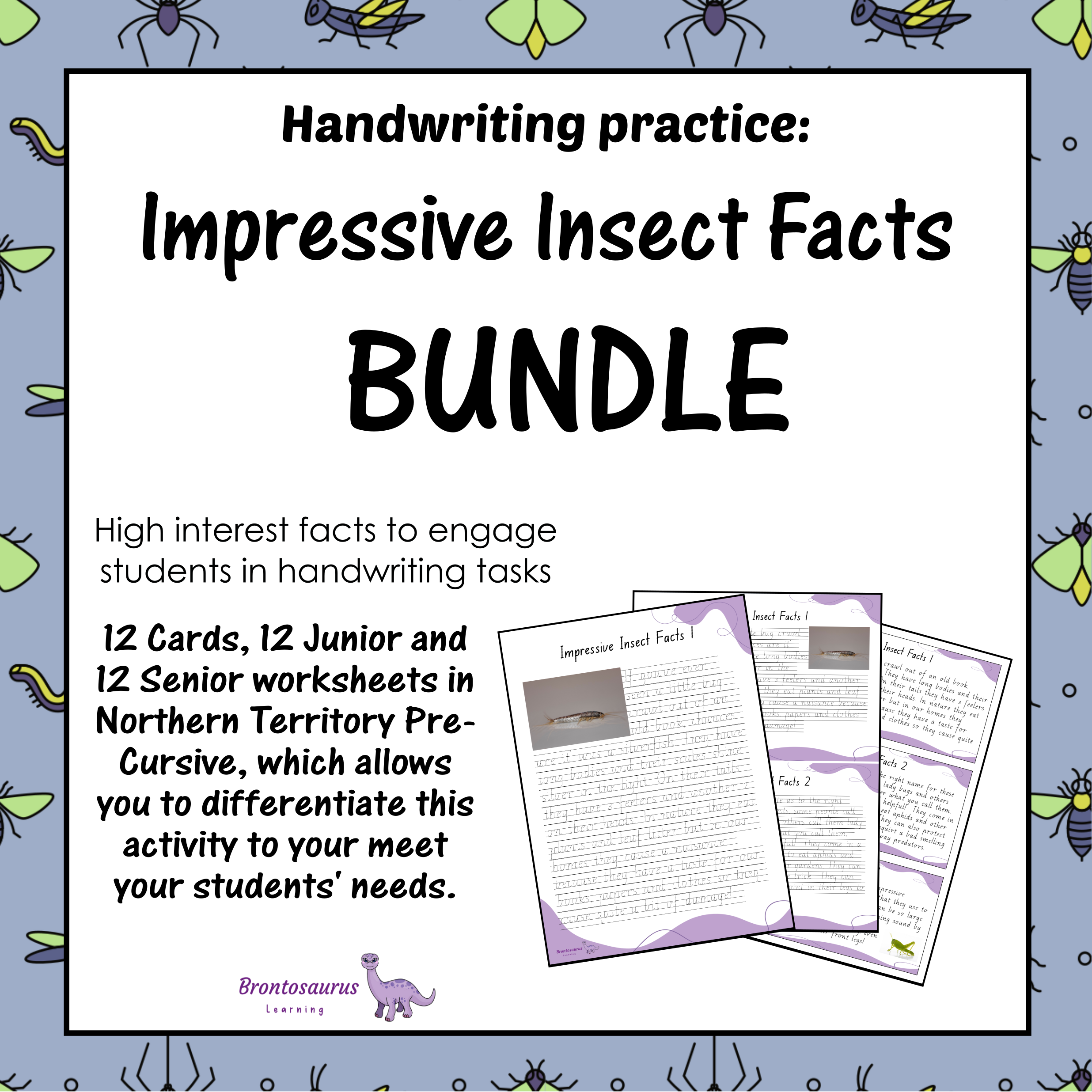 INSECTS2 Pre-cursive Set cover image
