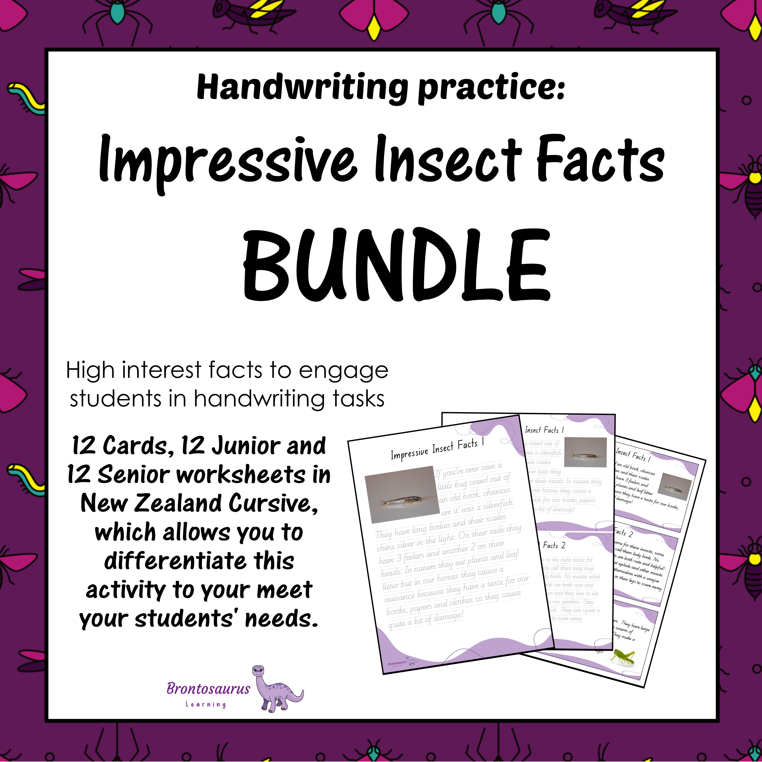 INSECTS2 Cursive Set cover image