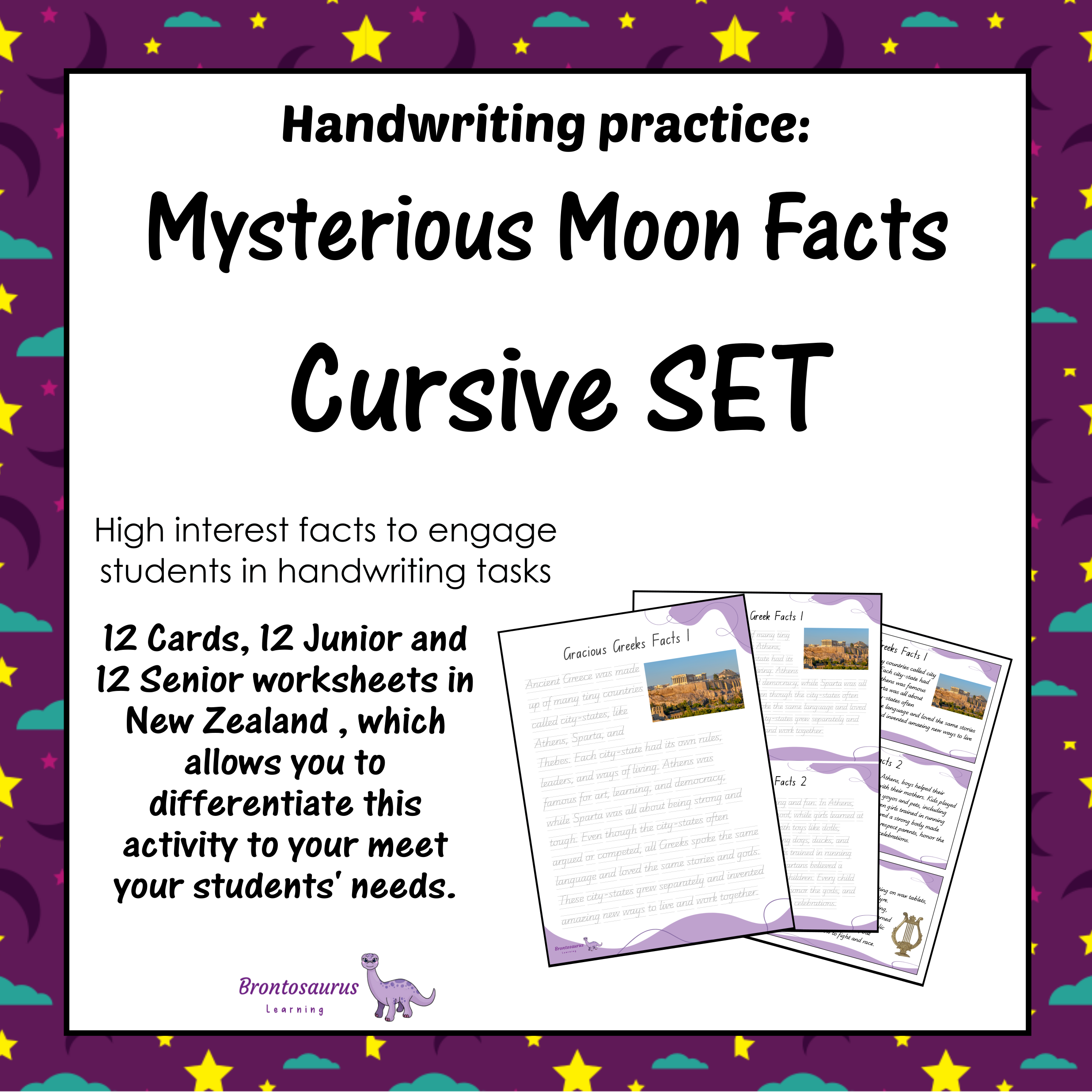 New Zealand Space 15 MOON Cursive Set cover image