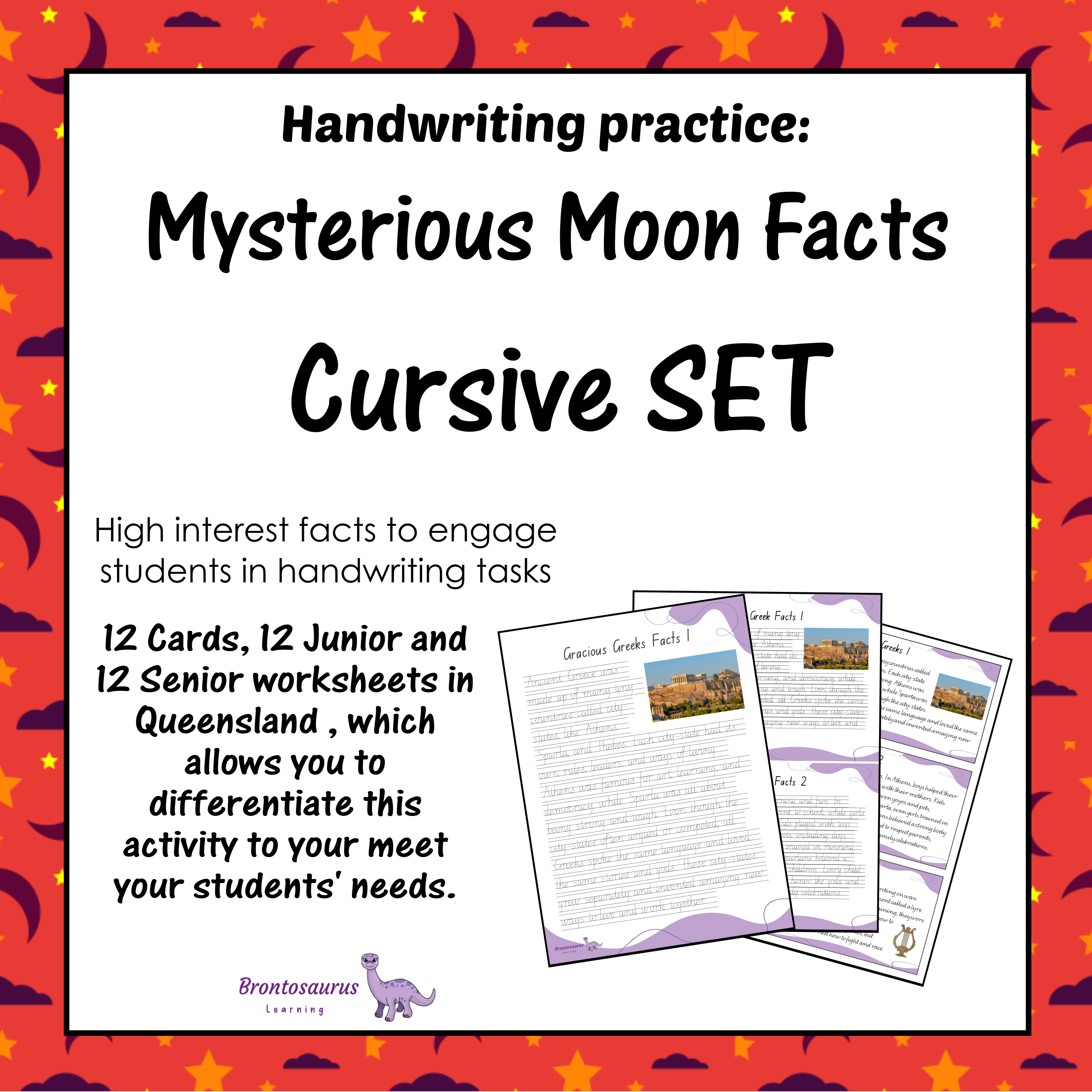 Queensland Space 19 MOON Cursive Set cover image