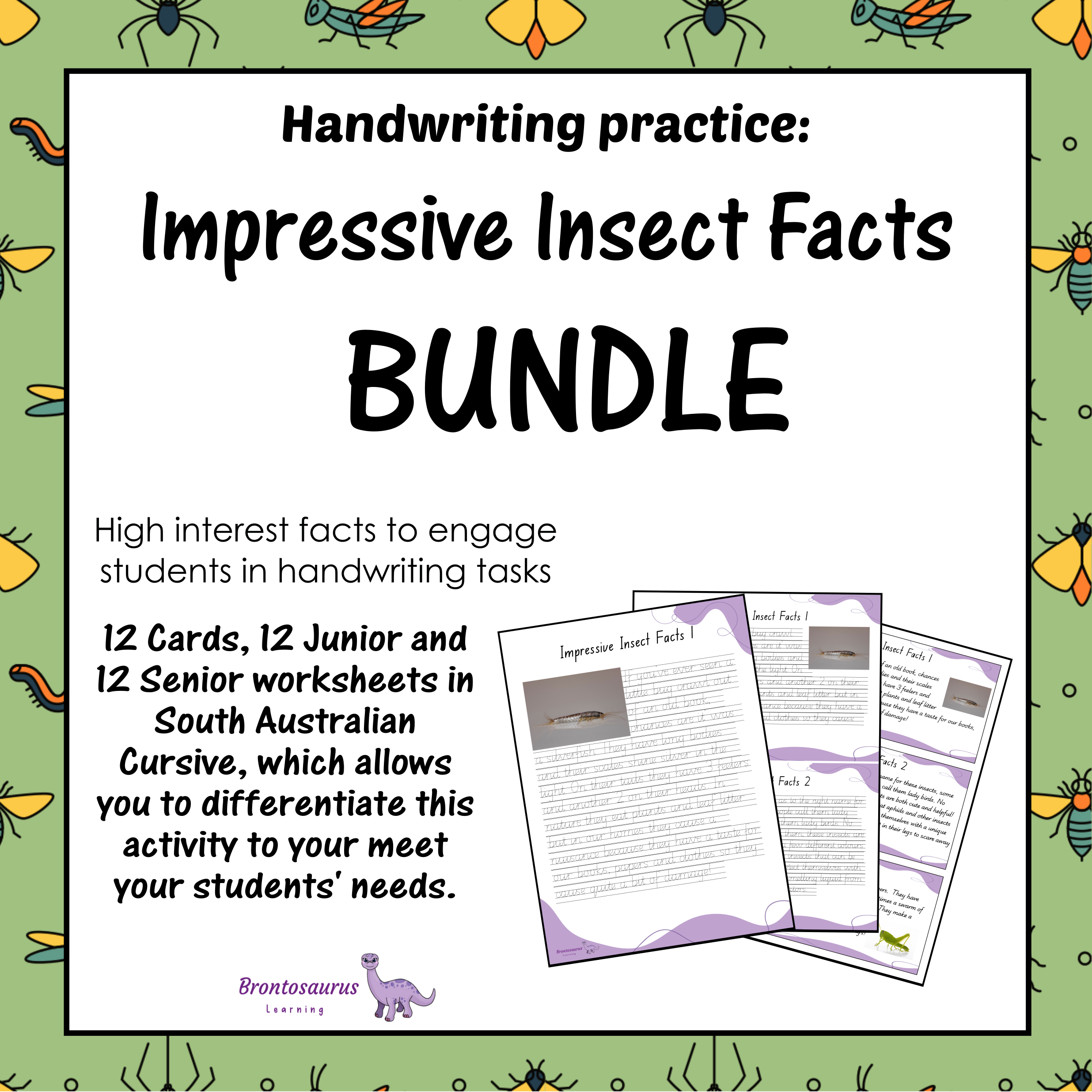 INSECTS2 Cursive Set cover image