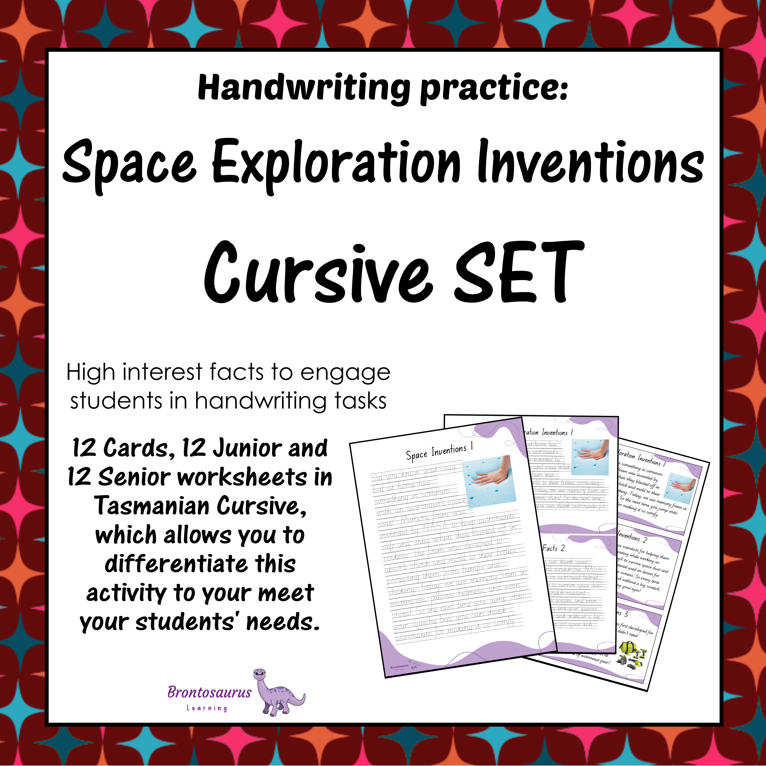 Tasmania Space 29 INVENTIONS Cursive Set cover image
