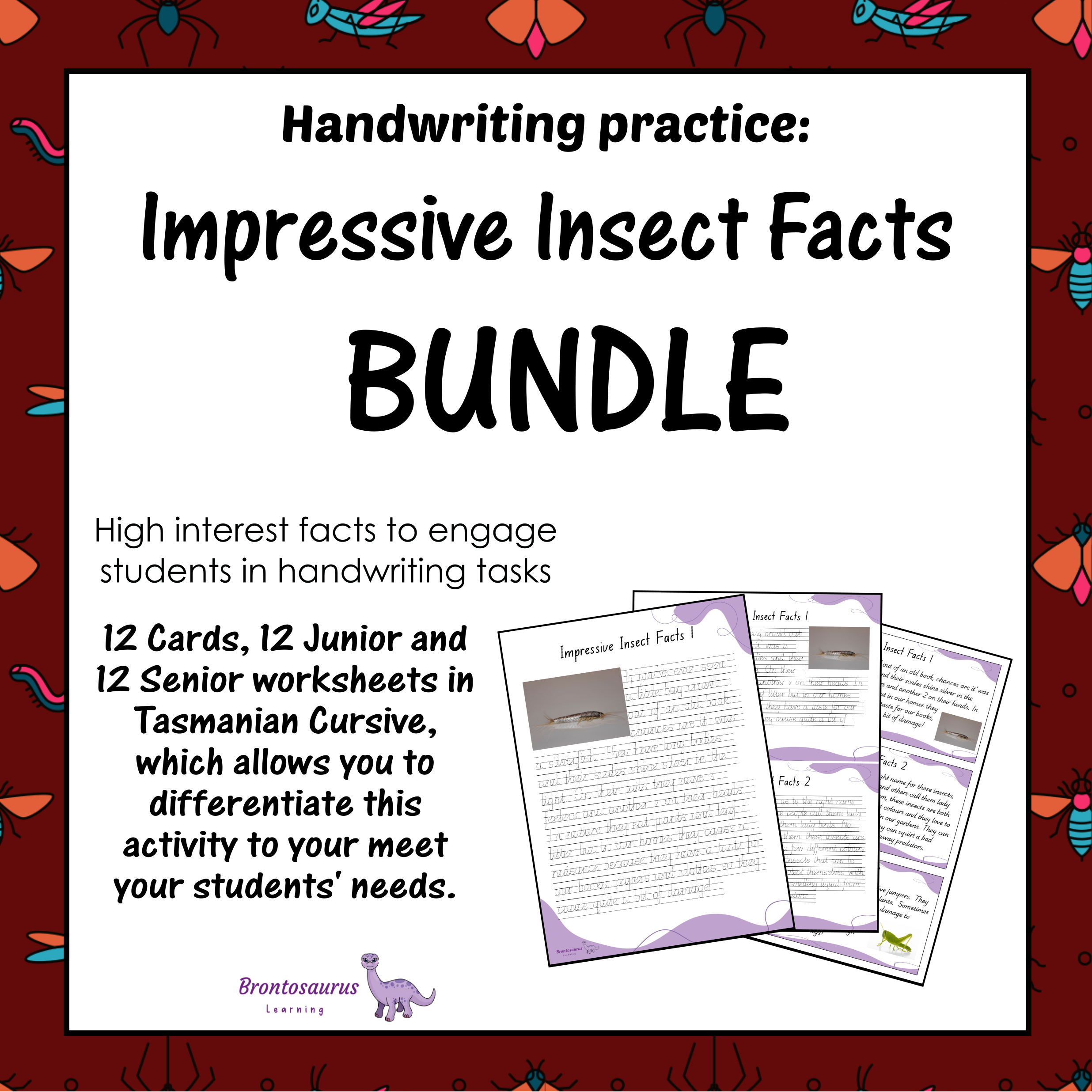 INSECTS2 Cursive Set cover image