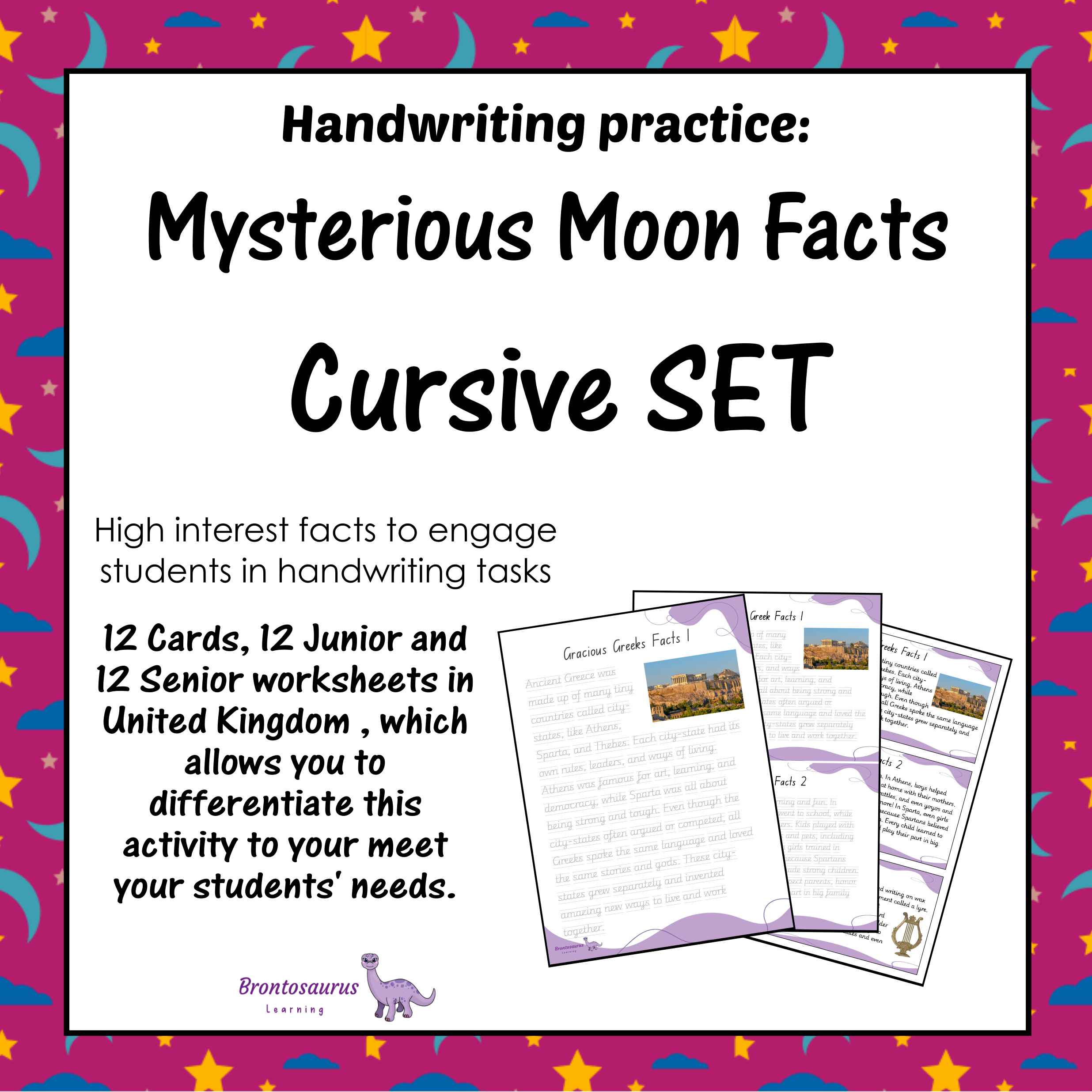 United Kingdom Space 19 MOON Cursive Set cover image