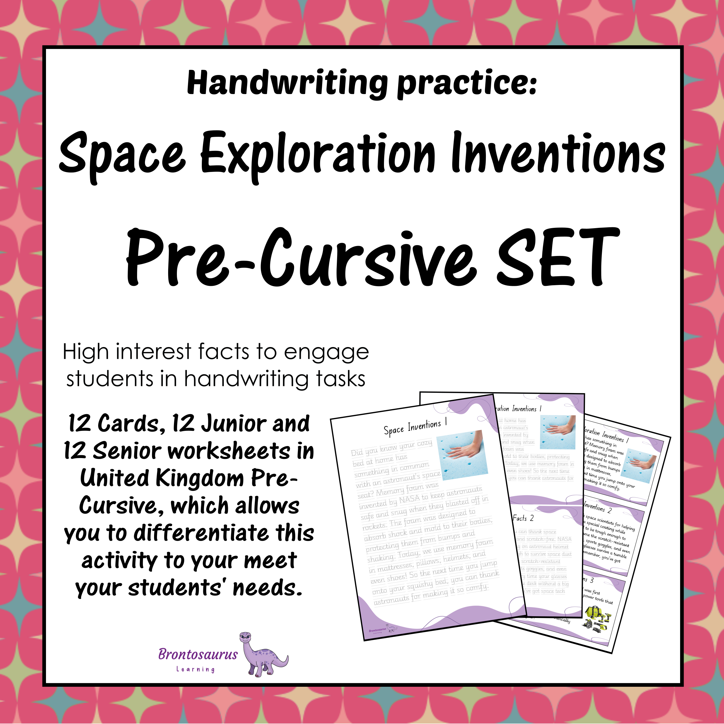 United Kingdom Space 28 INVENTIONS Pre-cursive Set cover image