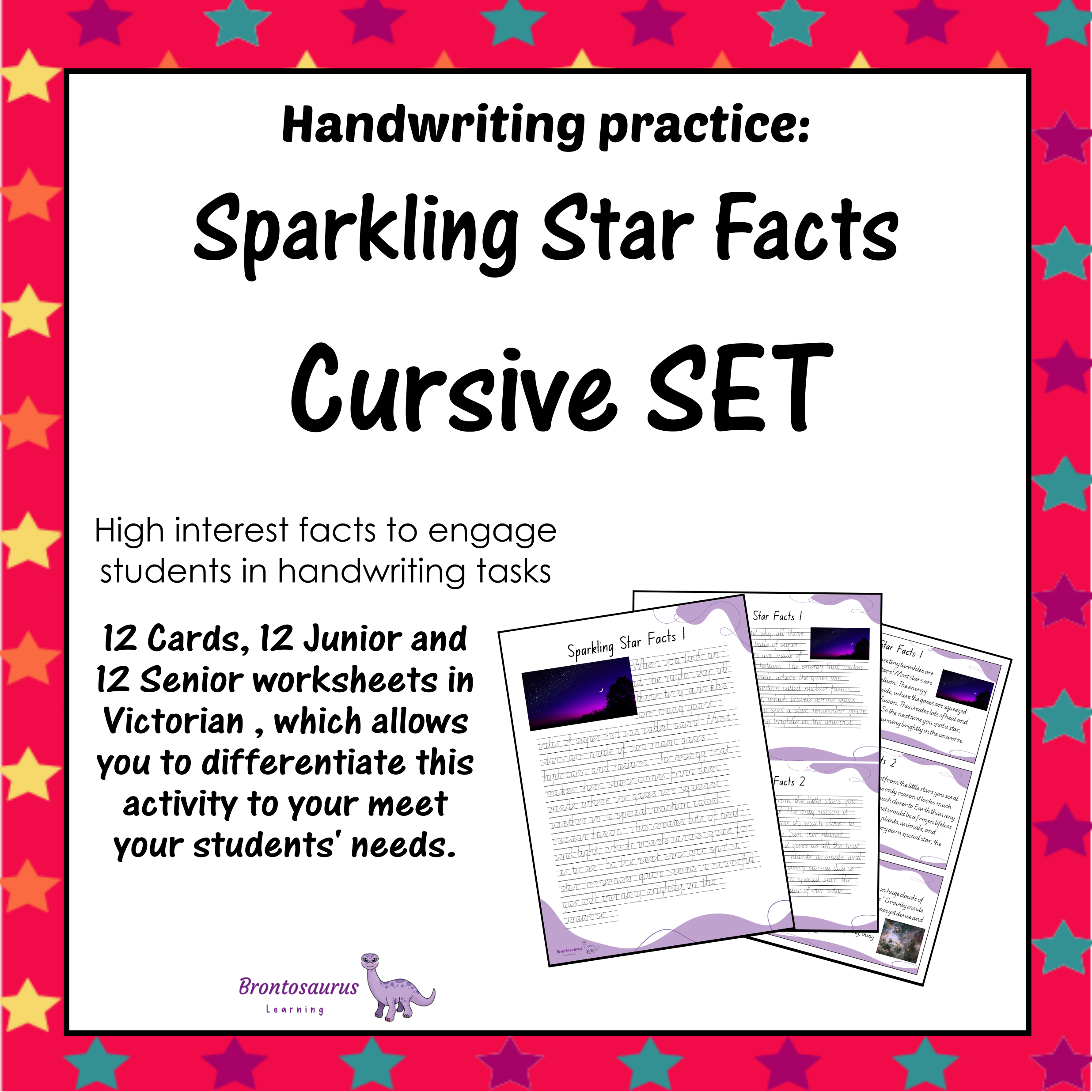 Victoria Space 24 STARS Cursive Set cover image