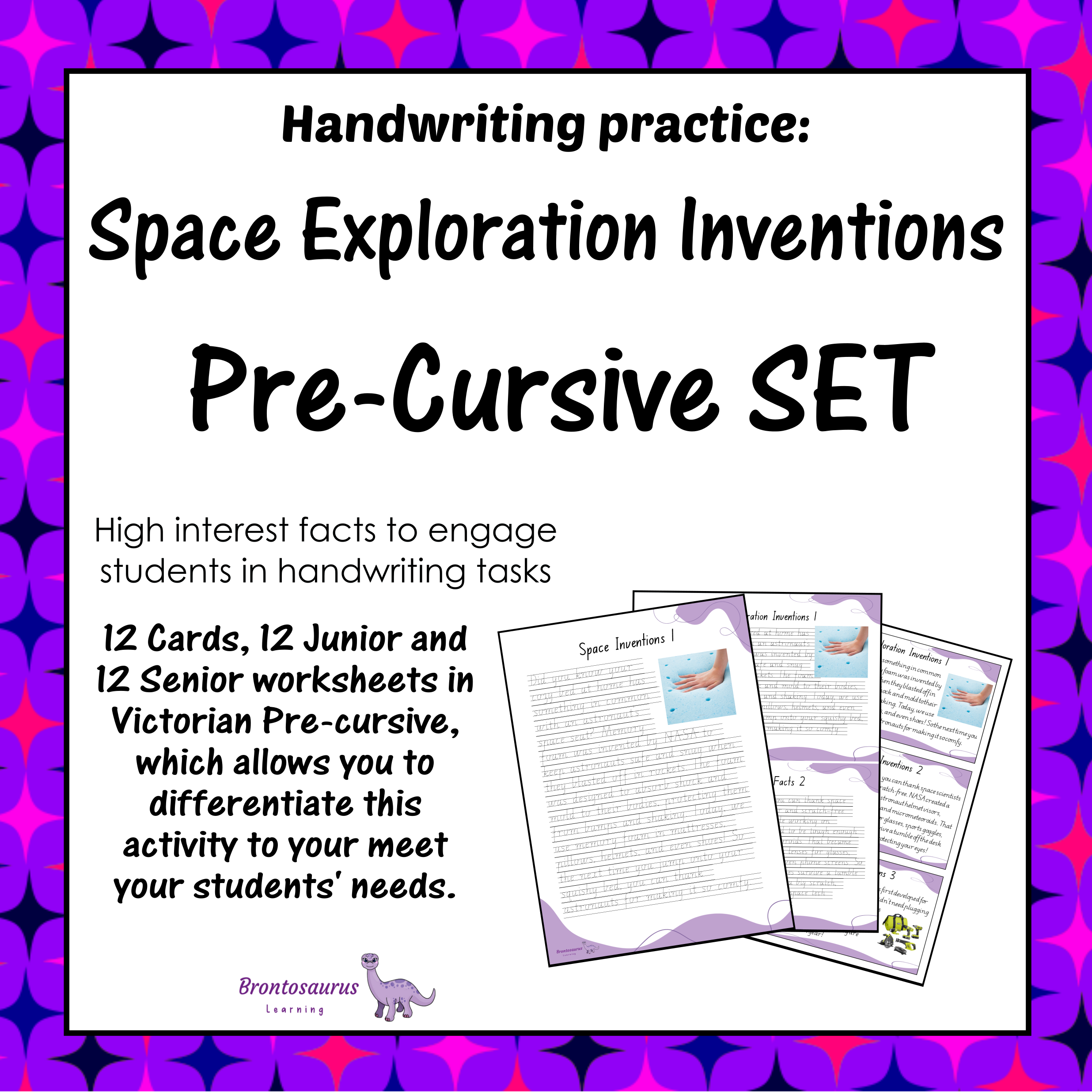 Victoria Space 28 INVENTIONS Pre-cursive Set cover image