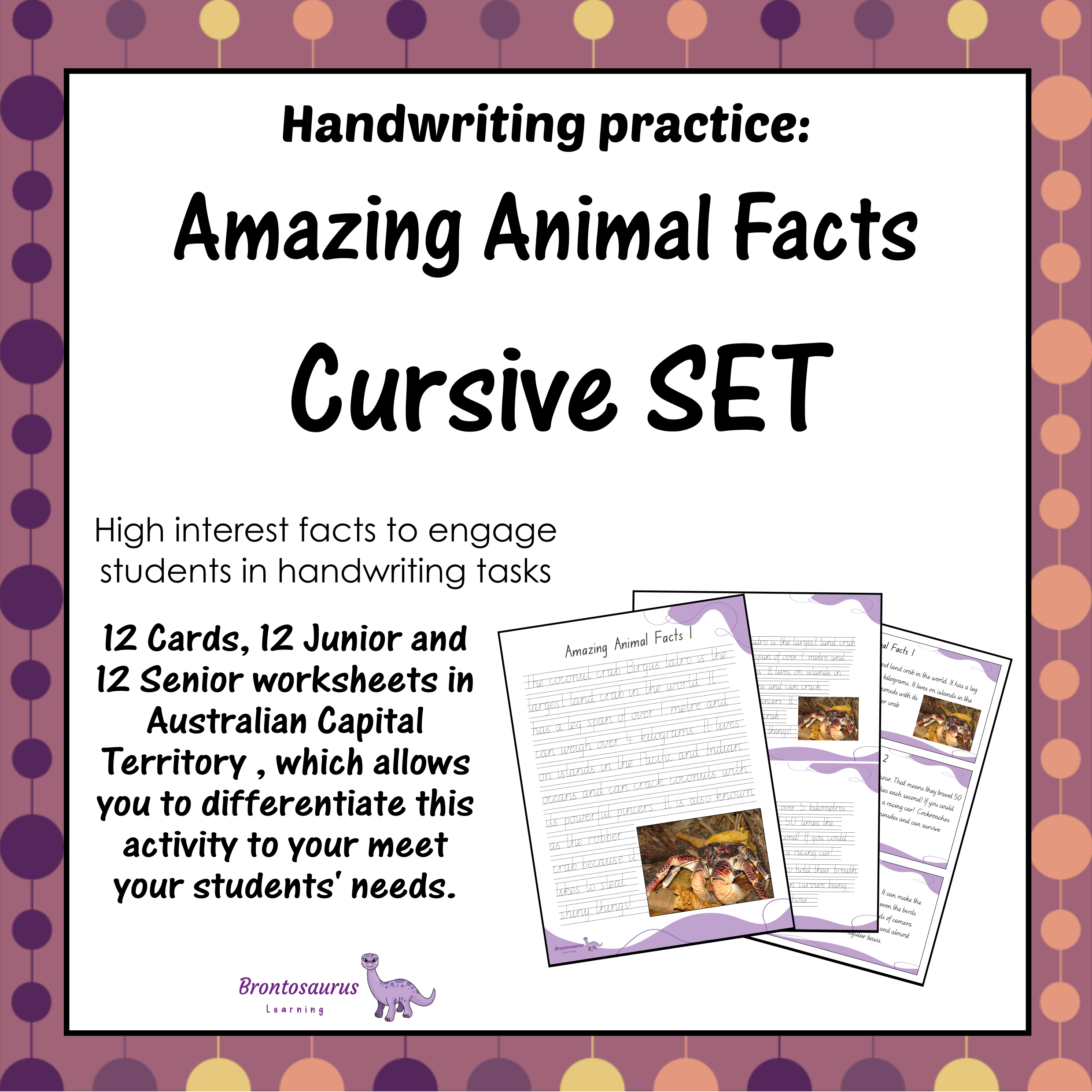 Animals Cursive Set cover image