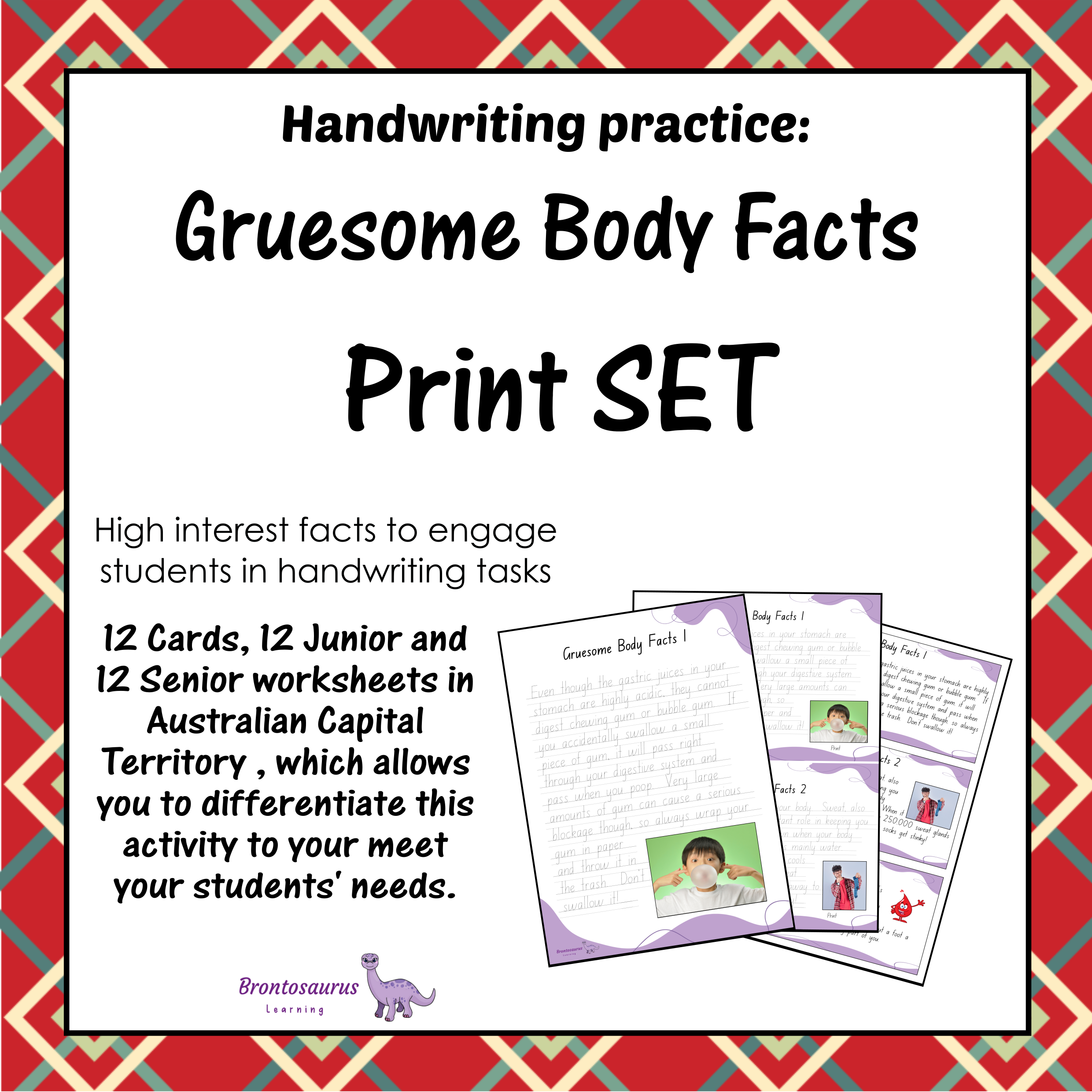 Gruesome Body Facts Print Set cover image