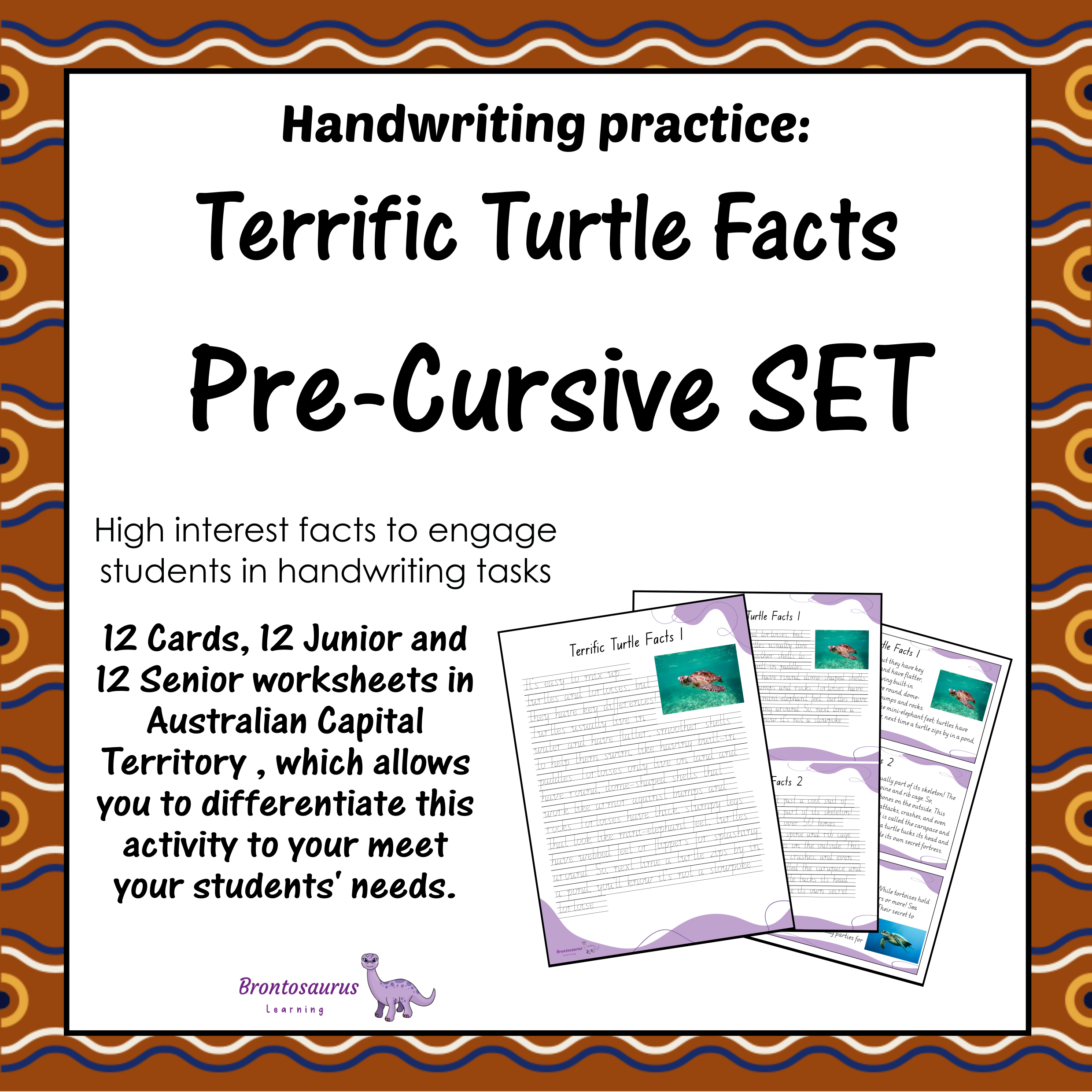 TURTLEs Pre-cursive Set cover image