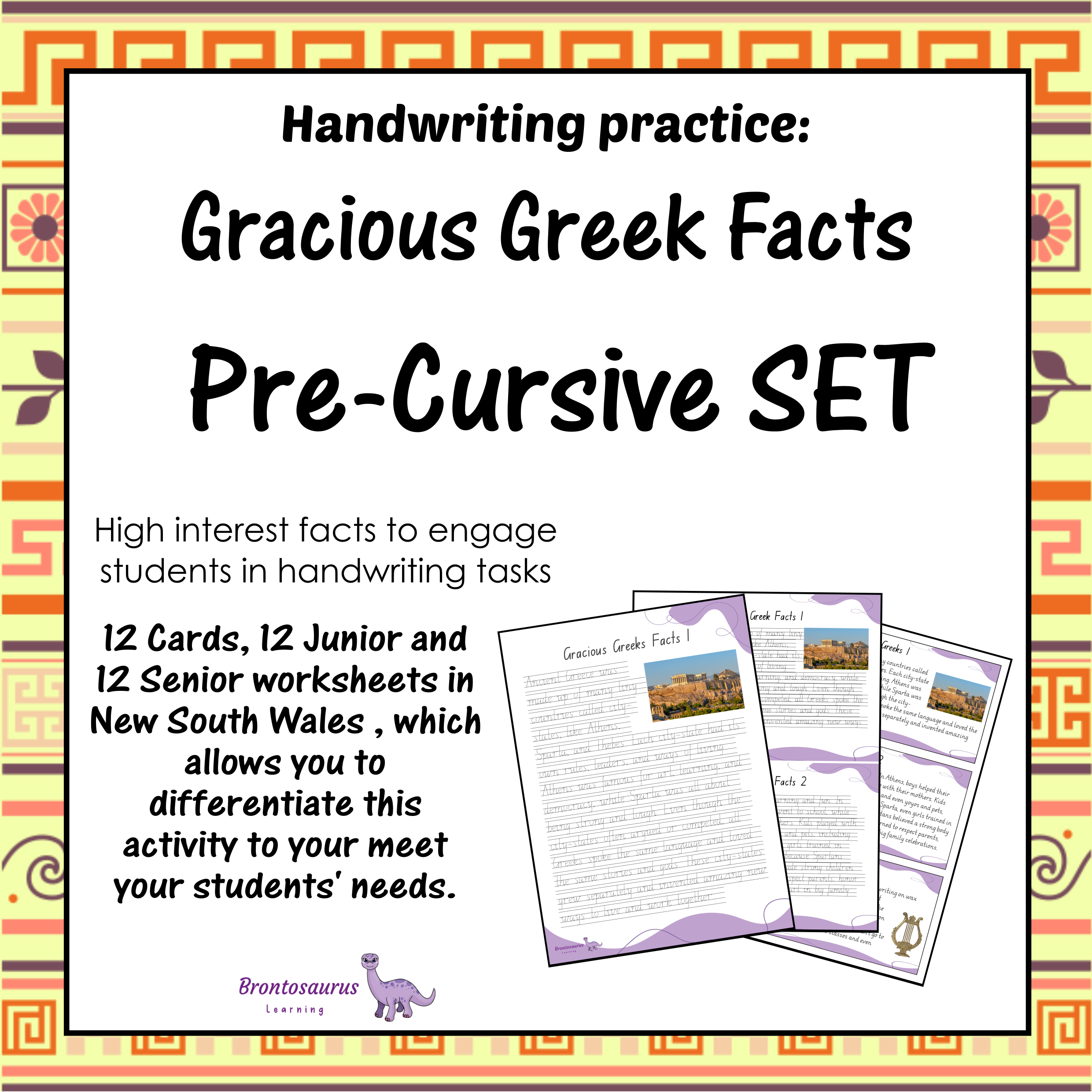 GREEK Pre-cursive Set cover image
