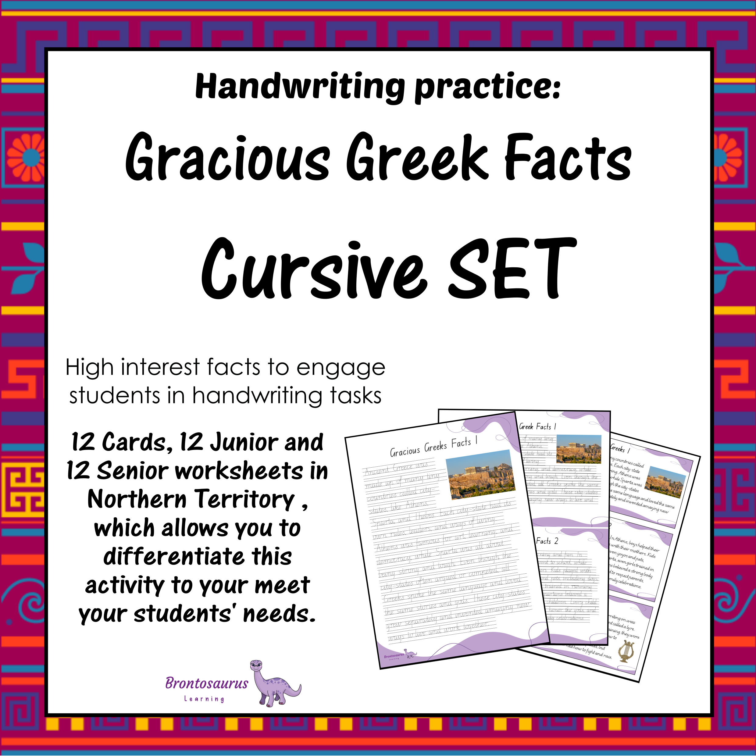 Northern Territory Ancient Civilisations 1 19 GREEK Cursive Set cover image