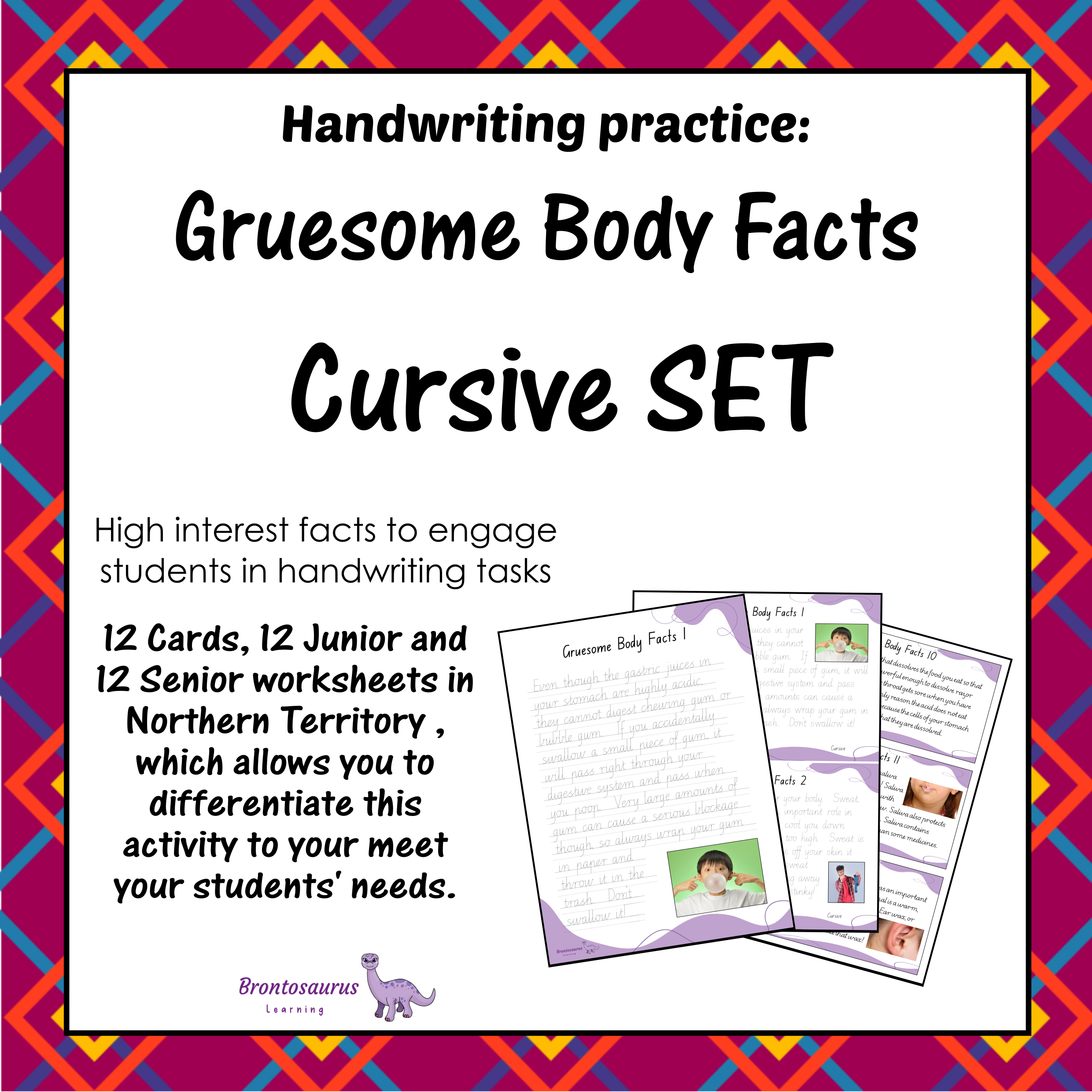 Gruesome Body Fact Cursive Set cover image