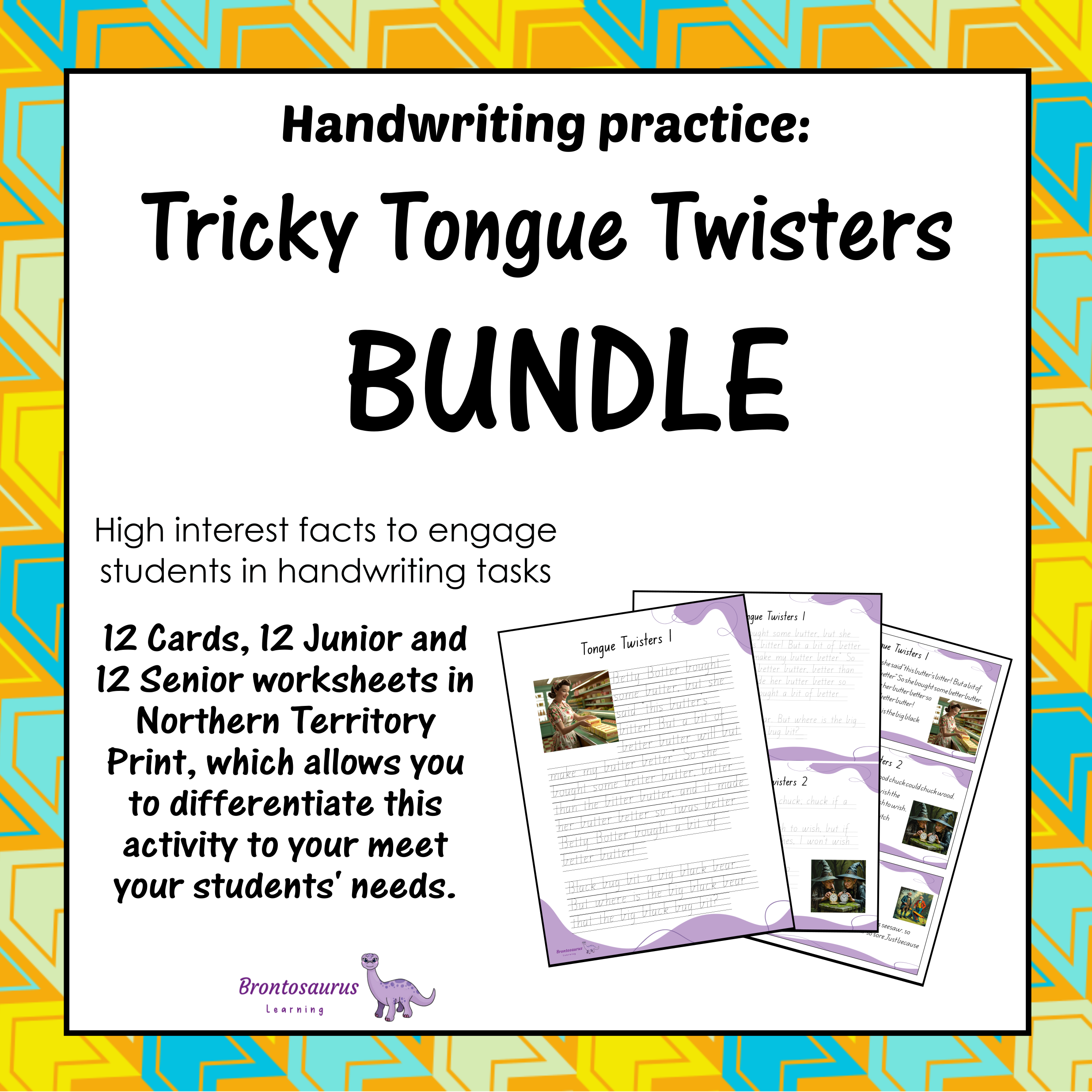 Tricky Tongue Twisters Print Set cover image
