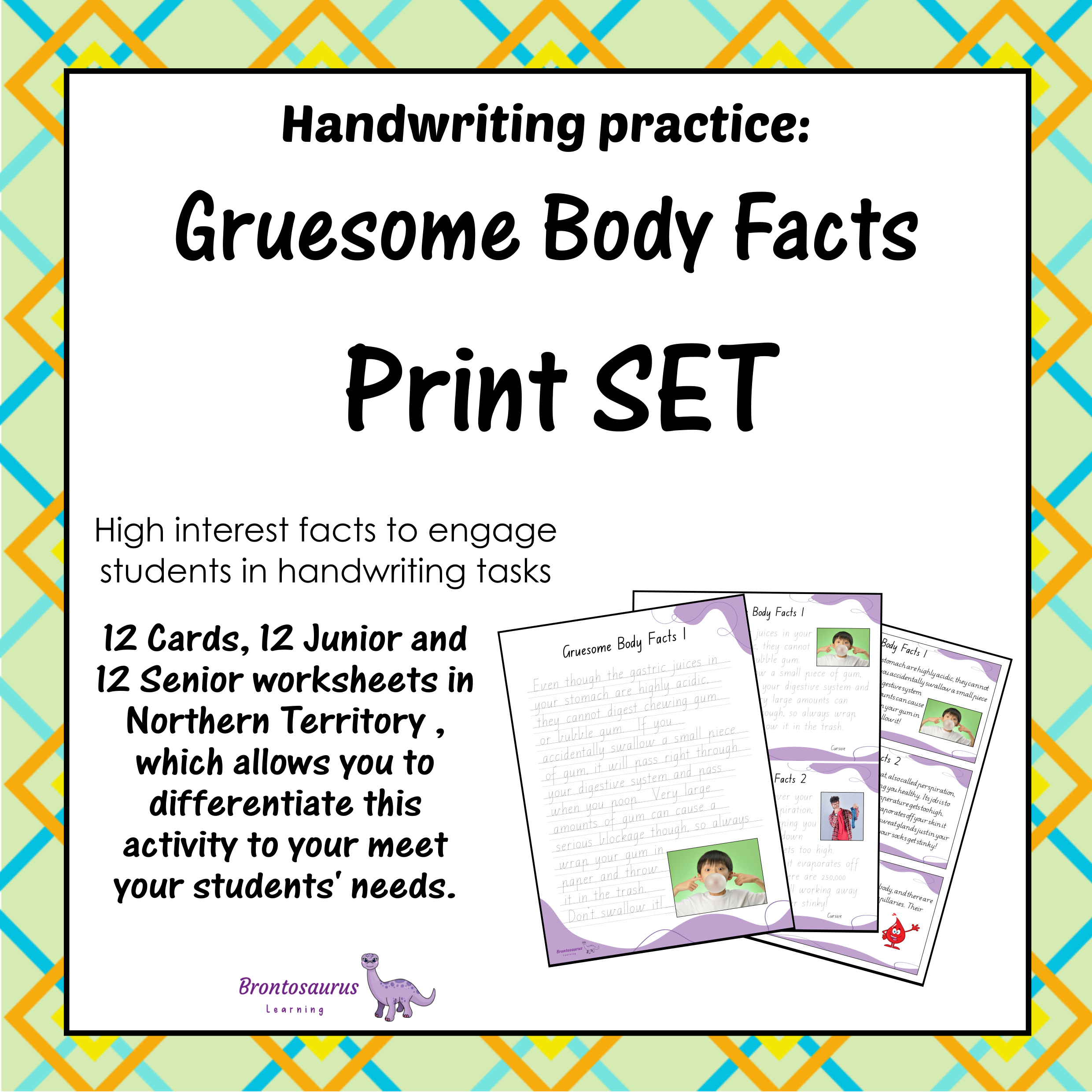 Gruesome Body Facts Print Set cover image