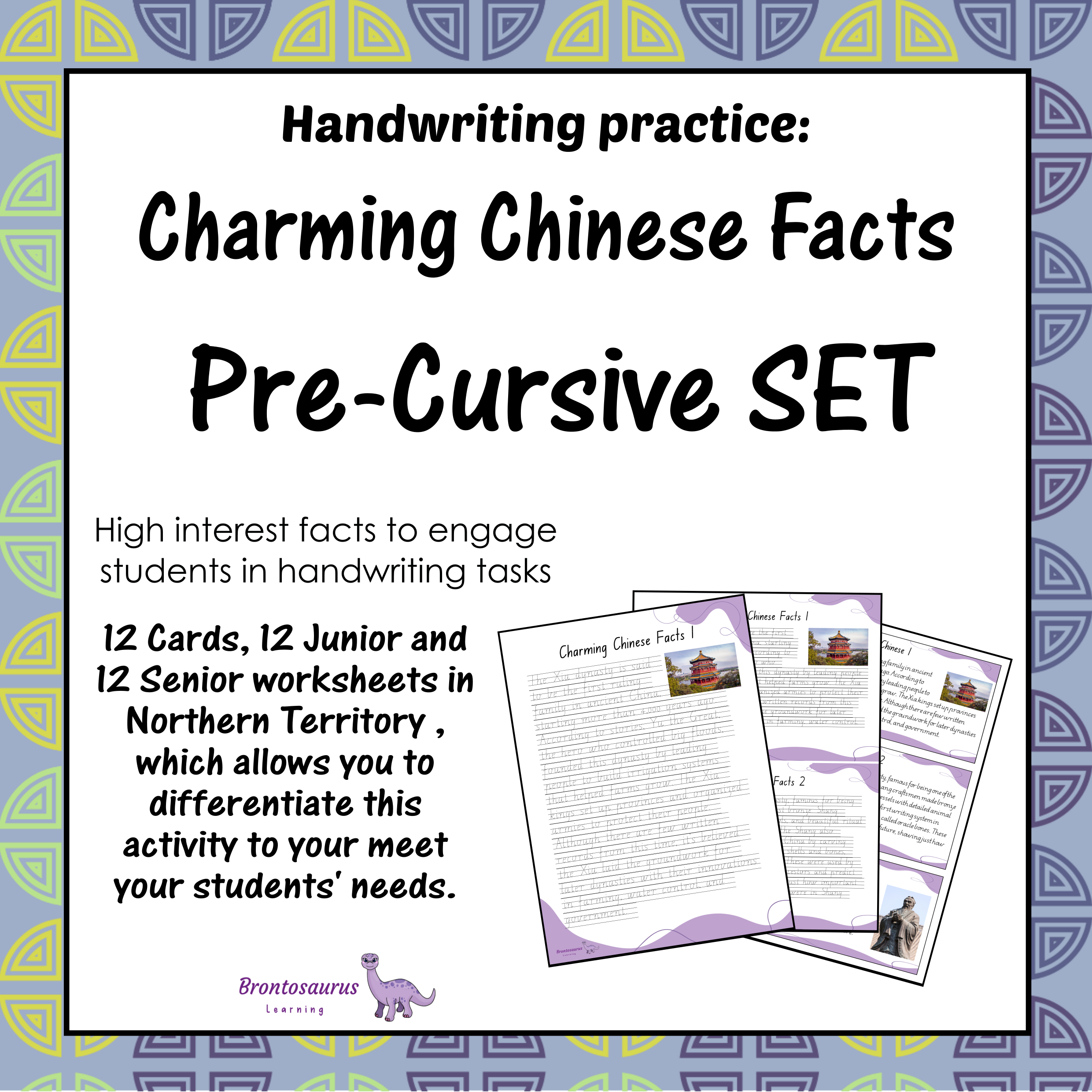 Northern Territory Ancient Civilisations 1 23 CHINESE Pre-cursive Set cover image