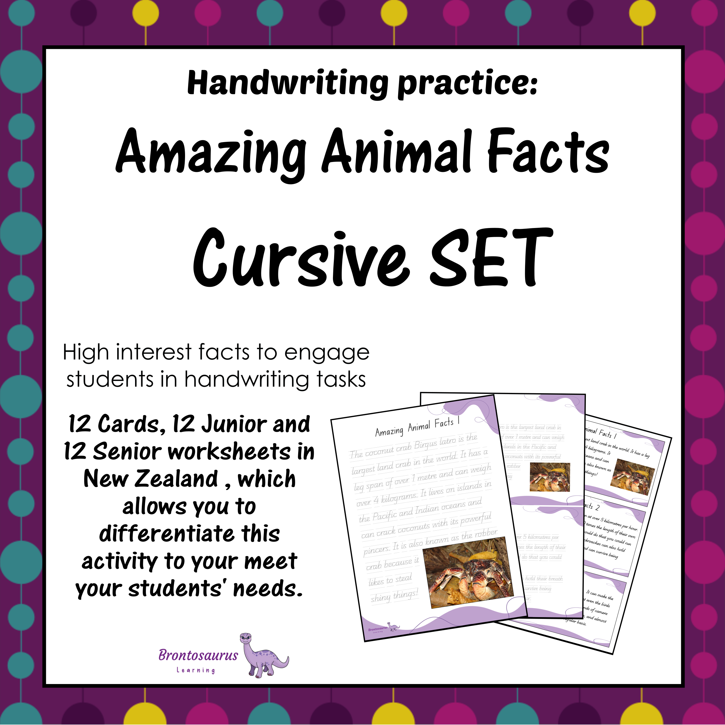 Animals Cursive Set cover image