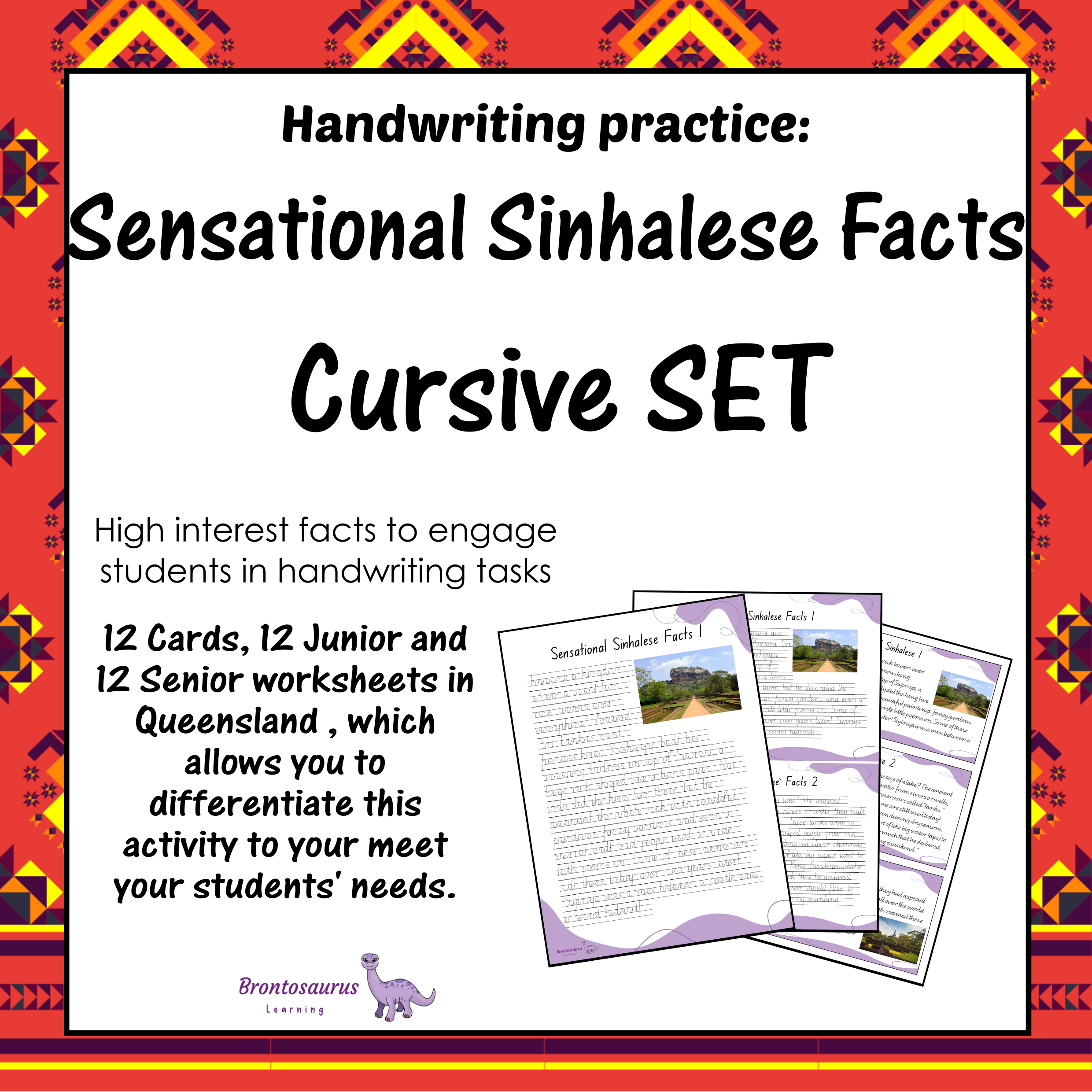 Queensland Ancient Civilisations 1 29 SINHALESE Cursive Set cover image