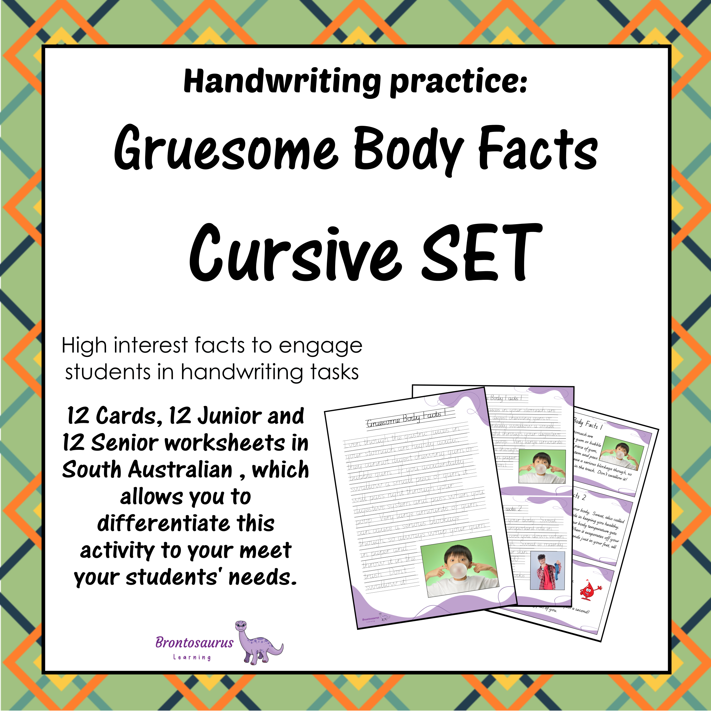 Gruesome Body Fact Cursive Set cover image