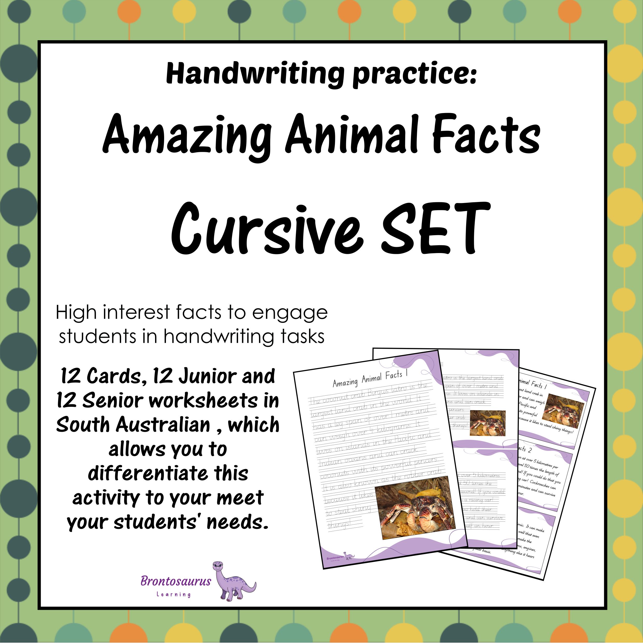 Animals Cursive Set cover image